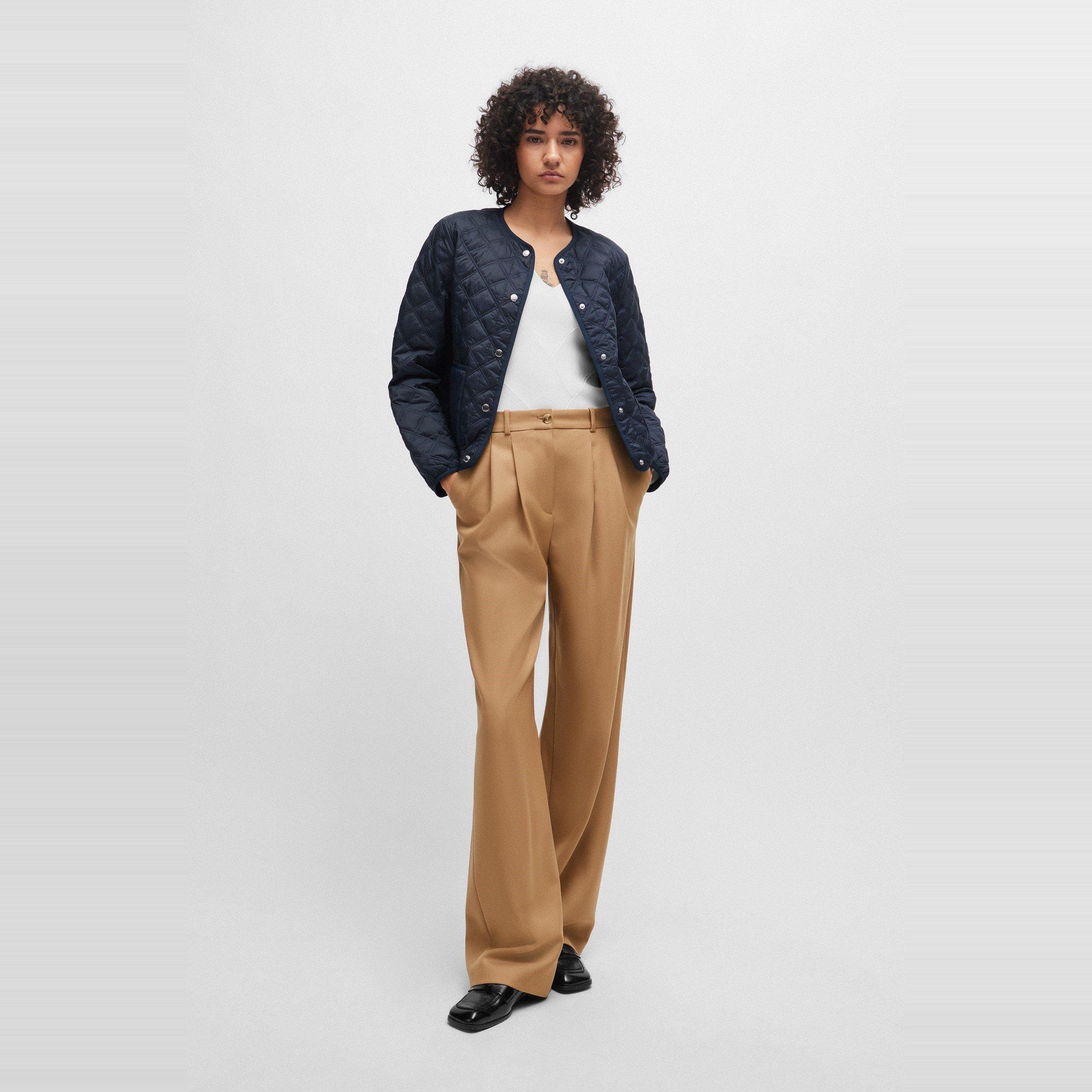 Dark Blue - Boss - Women's Palisi1 Insulated Short Puffer Jacket - 3