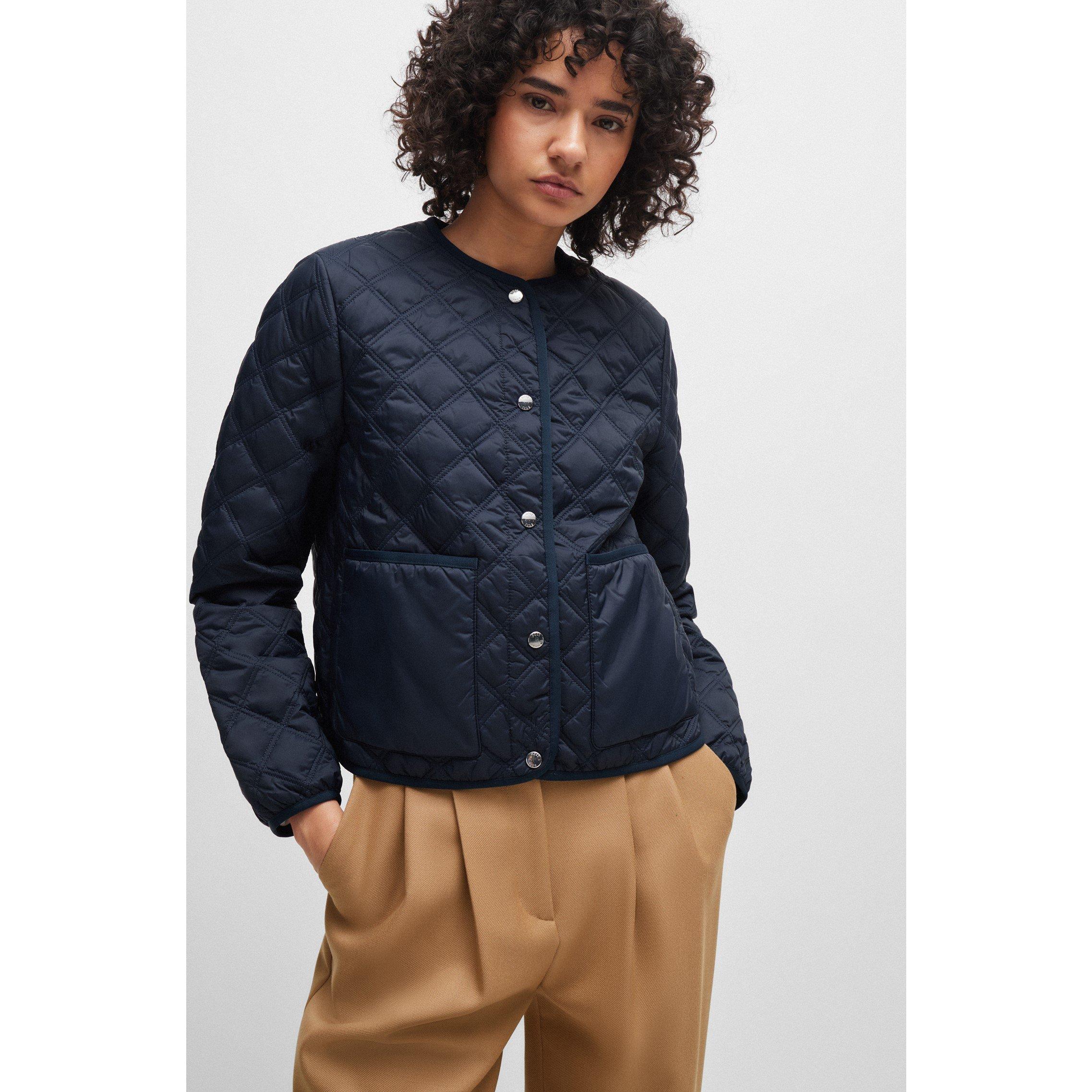 Dark Blue - Boss - Women's Palisi1 Insulated Short Puffer Jacket - 5