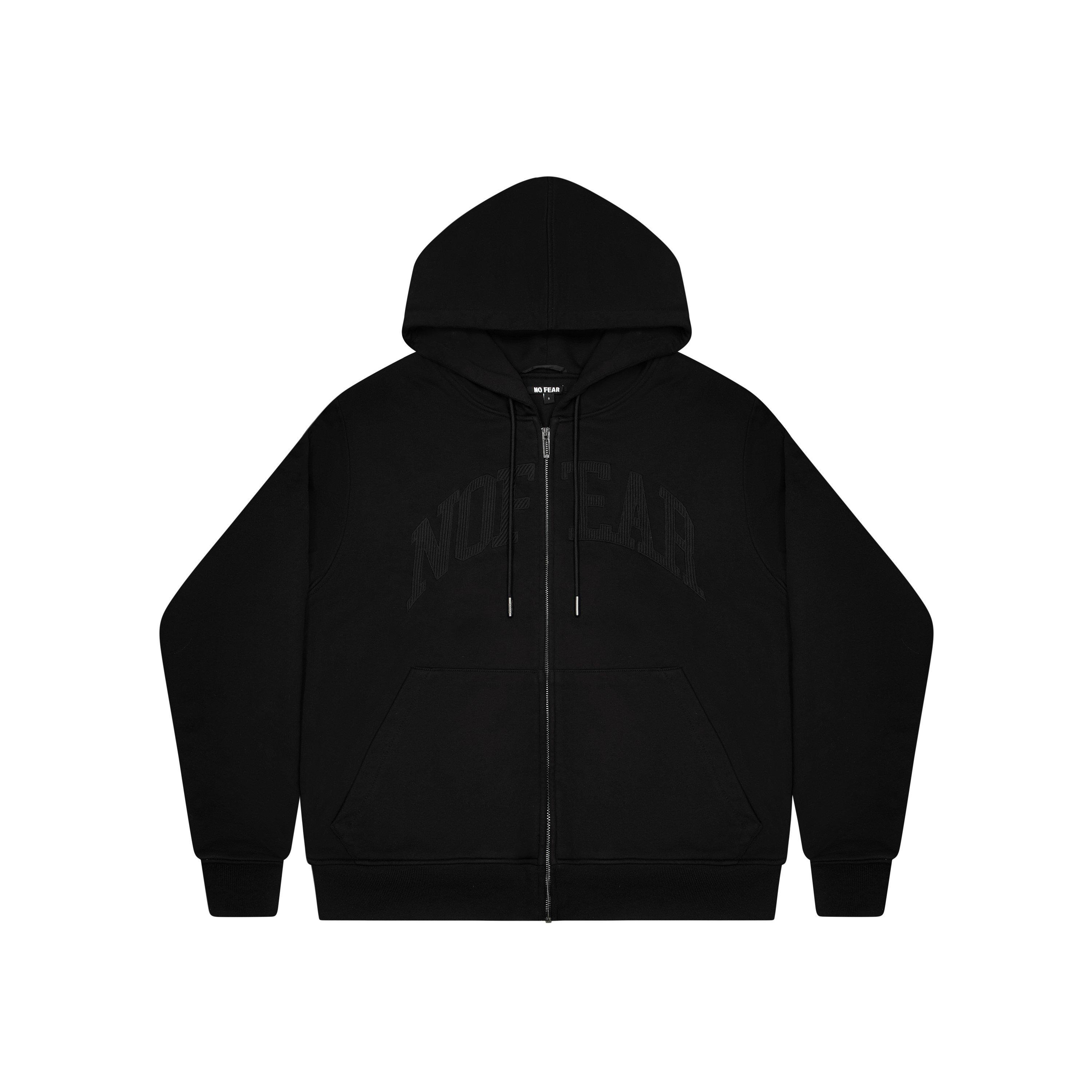 No Fear Men's Padded Zip Up - Black - XL