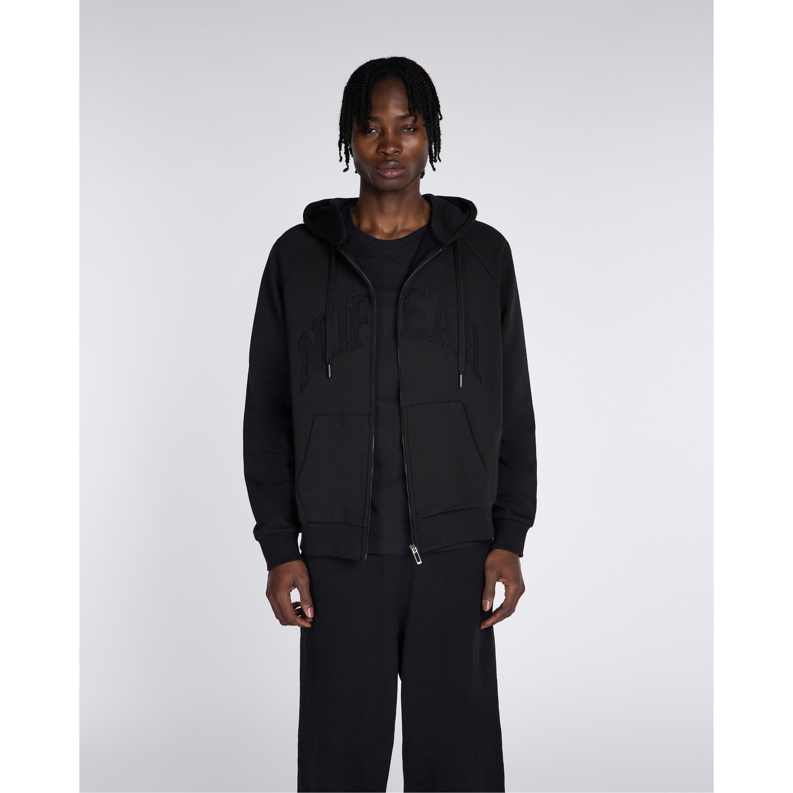 Black - No Fear - Hood Puffer Sn54 - 3