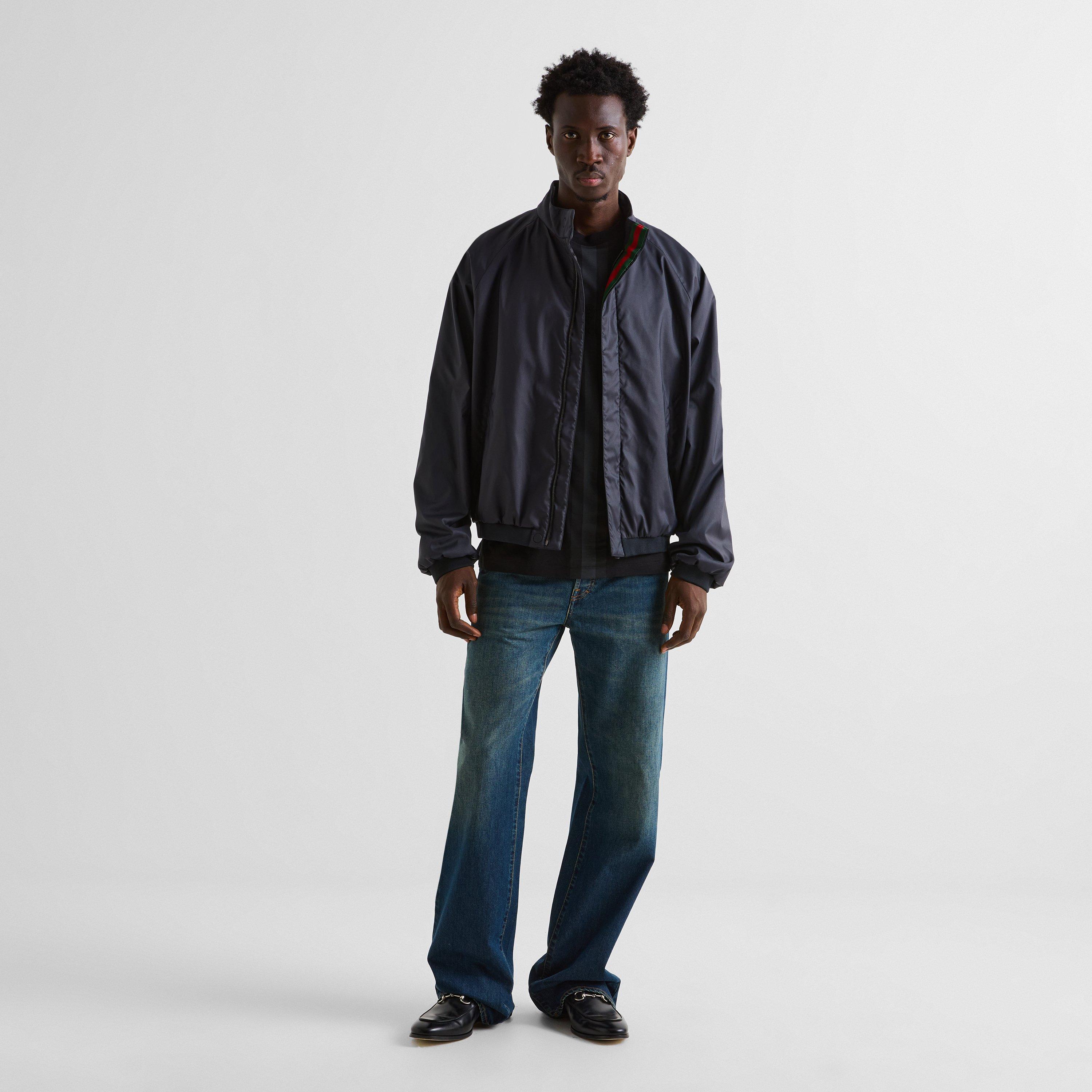 Black - Gucci - Men's Web Bomber Jacket - 5