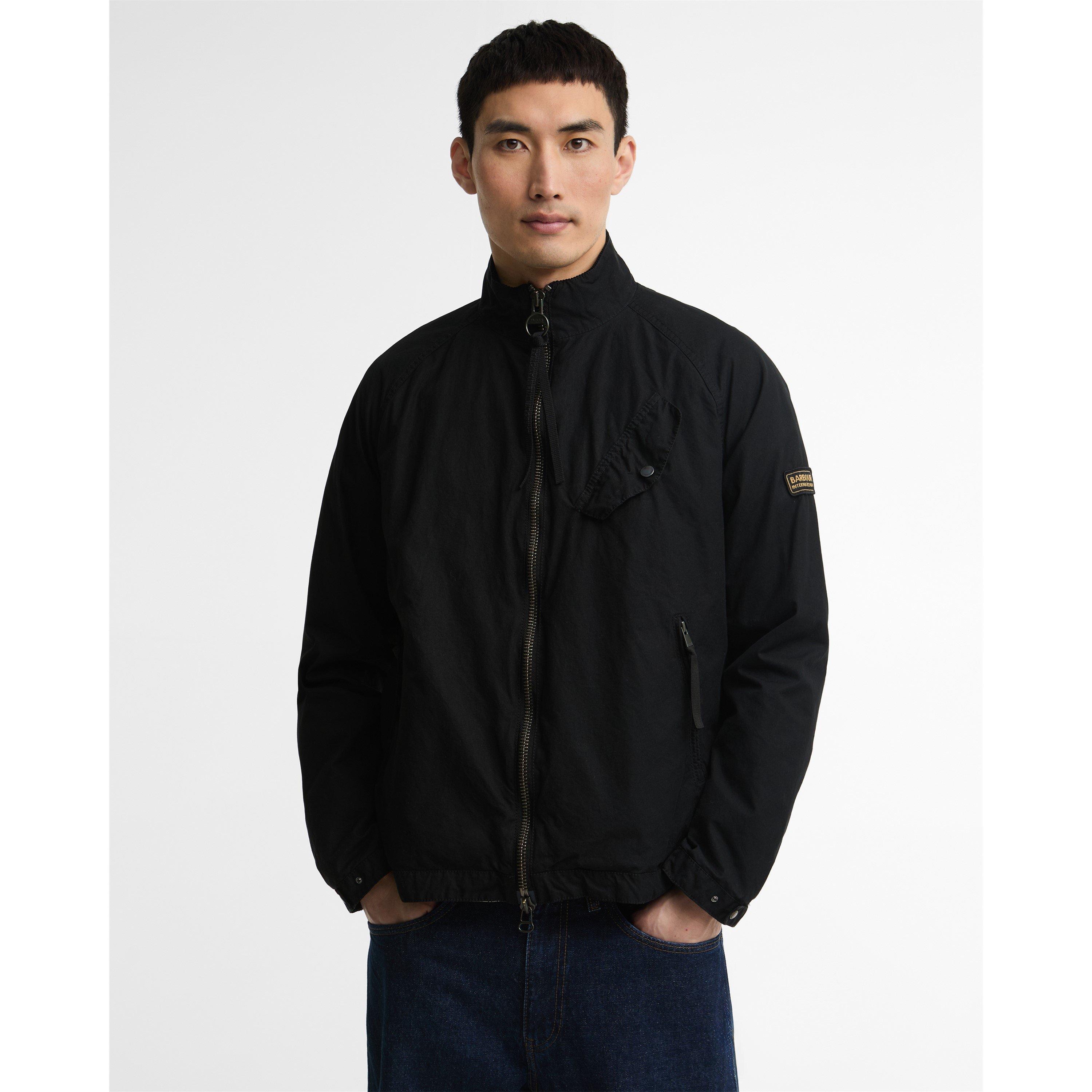 Black - Barbour International - Men's Club Blouson Full-Zip Wax Jacket - 2