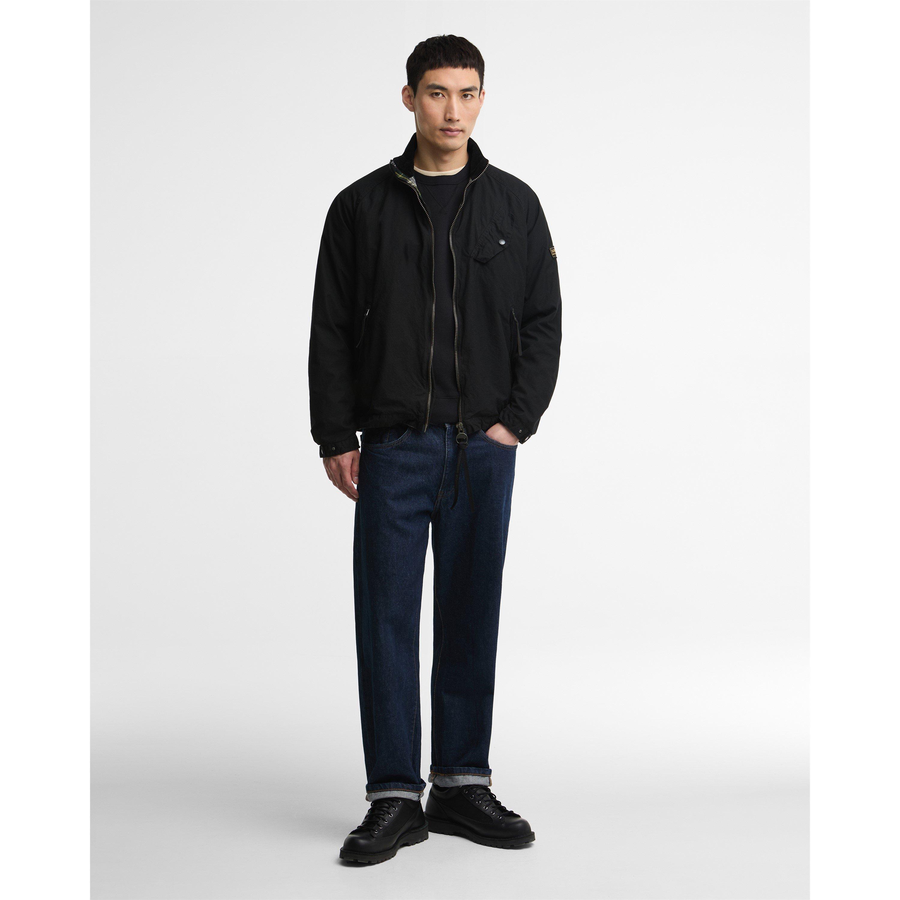 Black - Barbour International - Men's Club Blouson Full-Zip Wax Jacket - 6