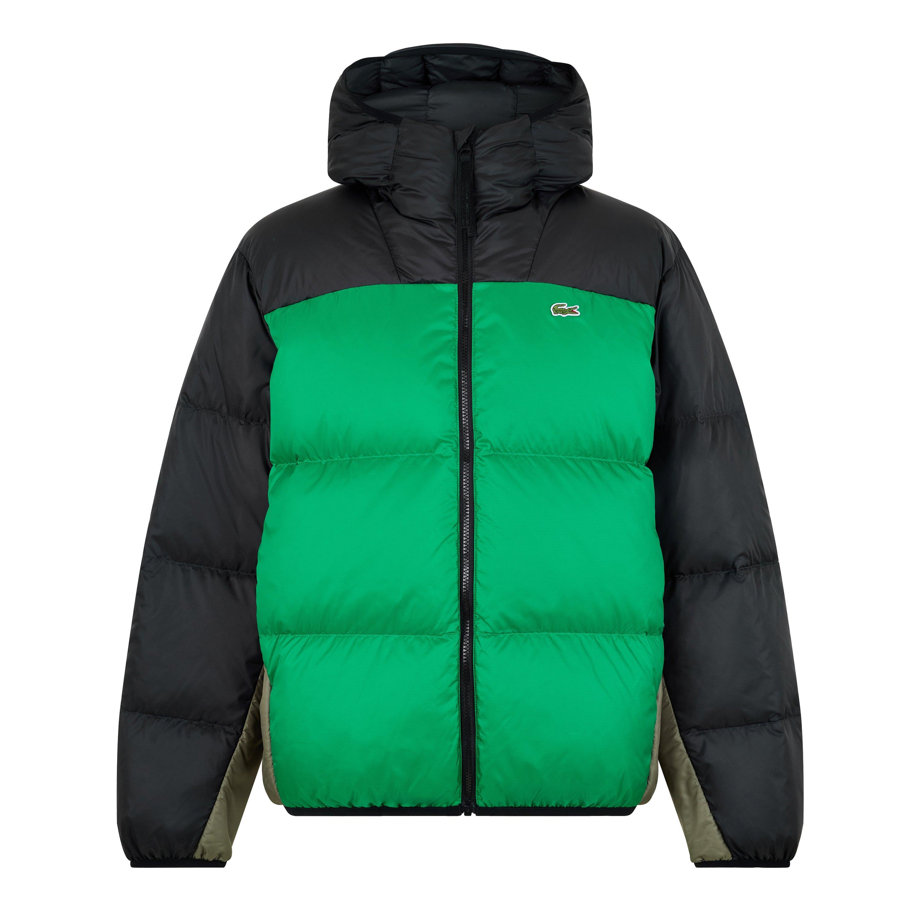 Black/Green - Lacoste - Heavyweight Padded Puffer Jacket - 1