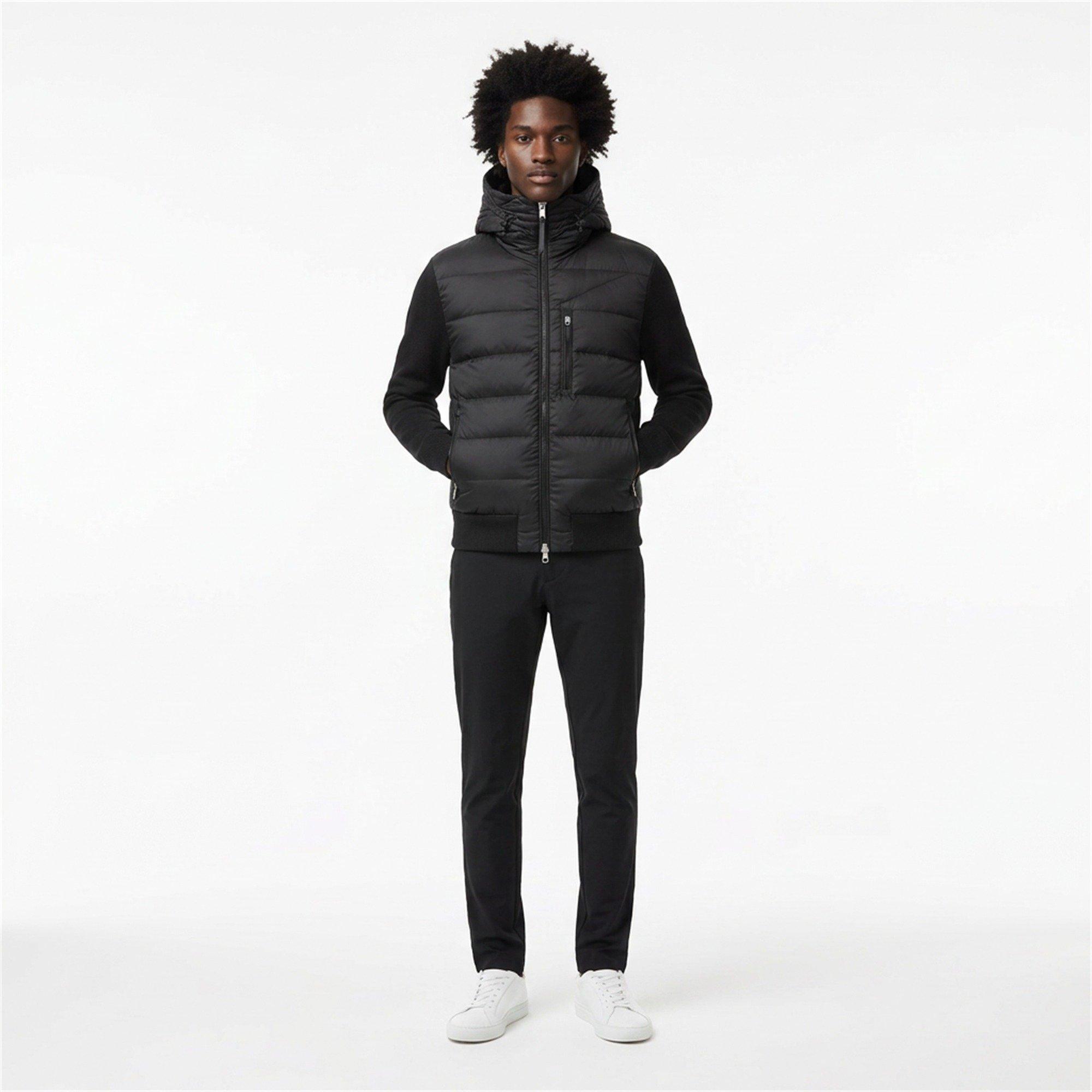 Black - Arctic Army - Men's Hooded Long Sleeve Hybrid Jacket - 7