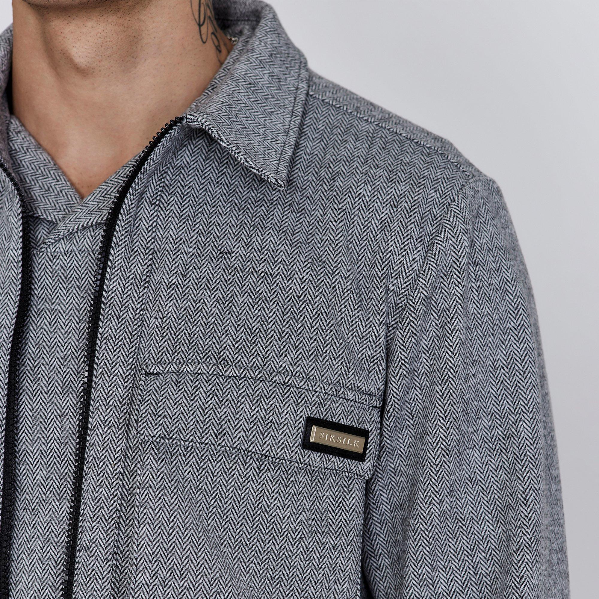 Grey - SikSilk - Smart Overshirt - 2
