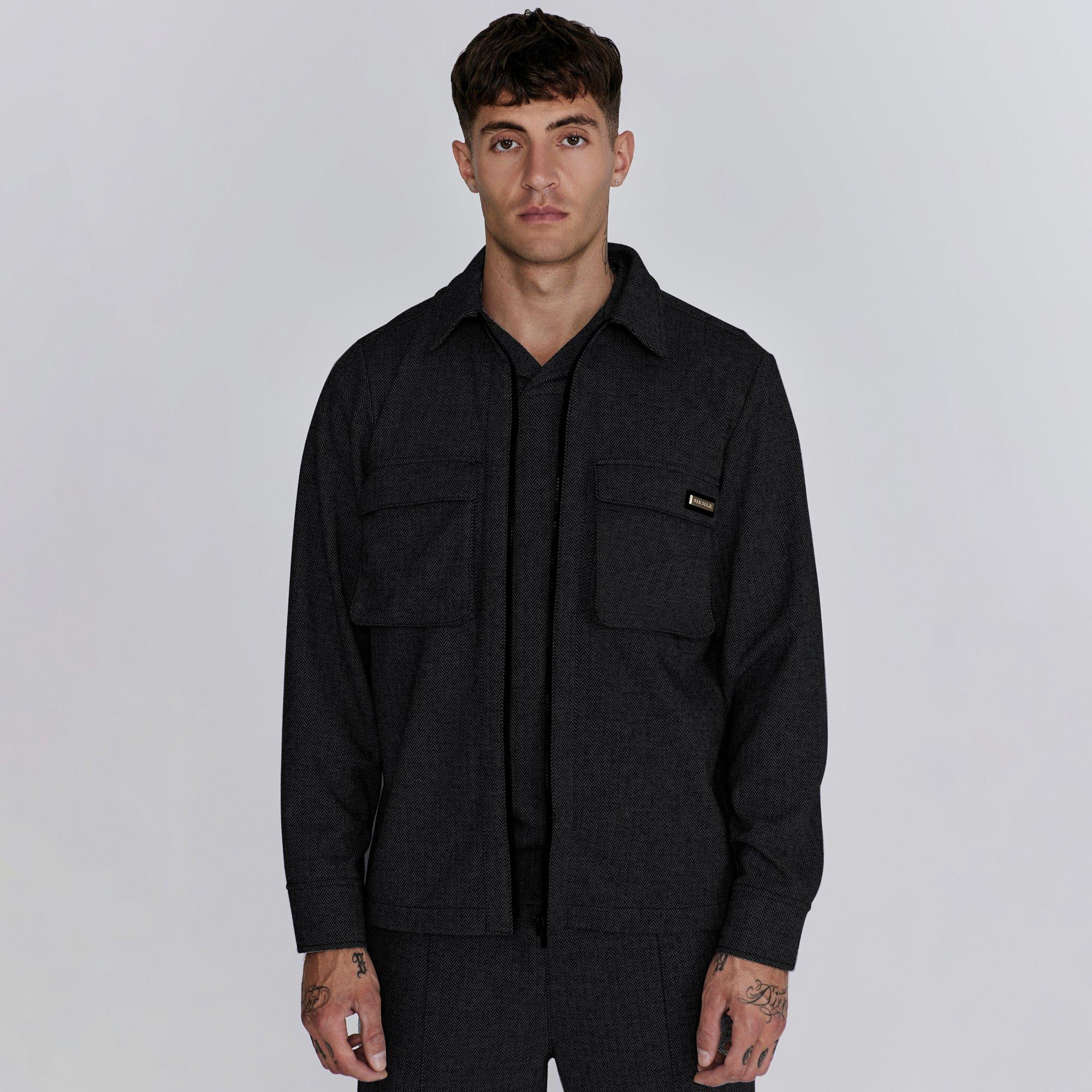 Preto - SikSilk - Smart Overshirt - 1