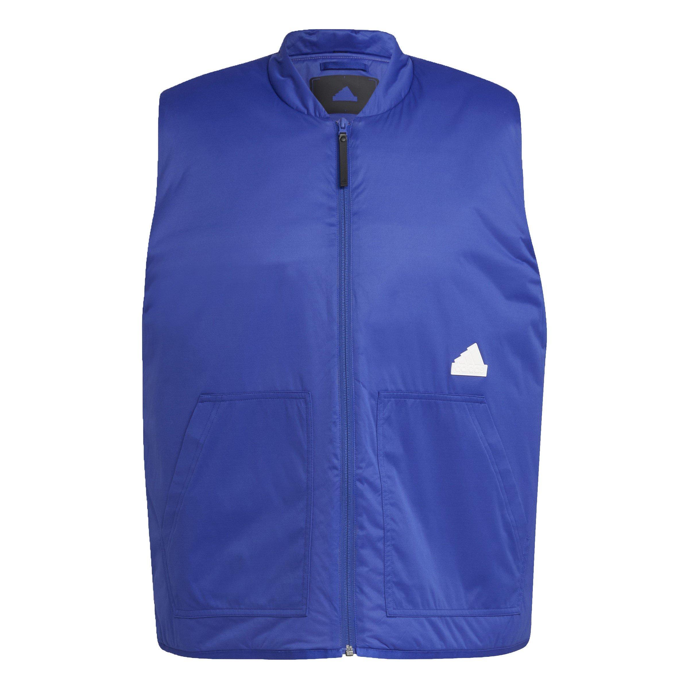 Bleu - adidas - Men's Adidas Puffer Windproof Water-Repellent Gilet - 1
