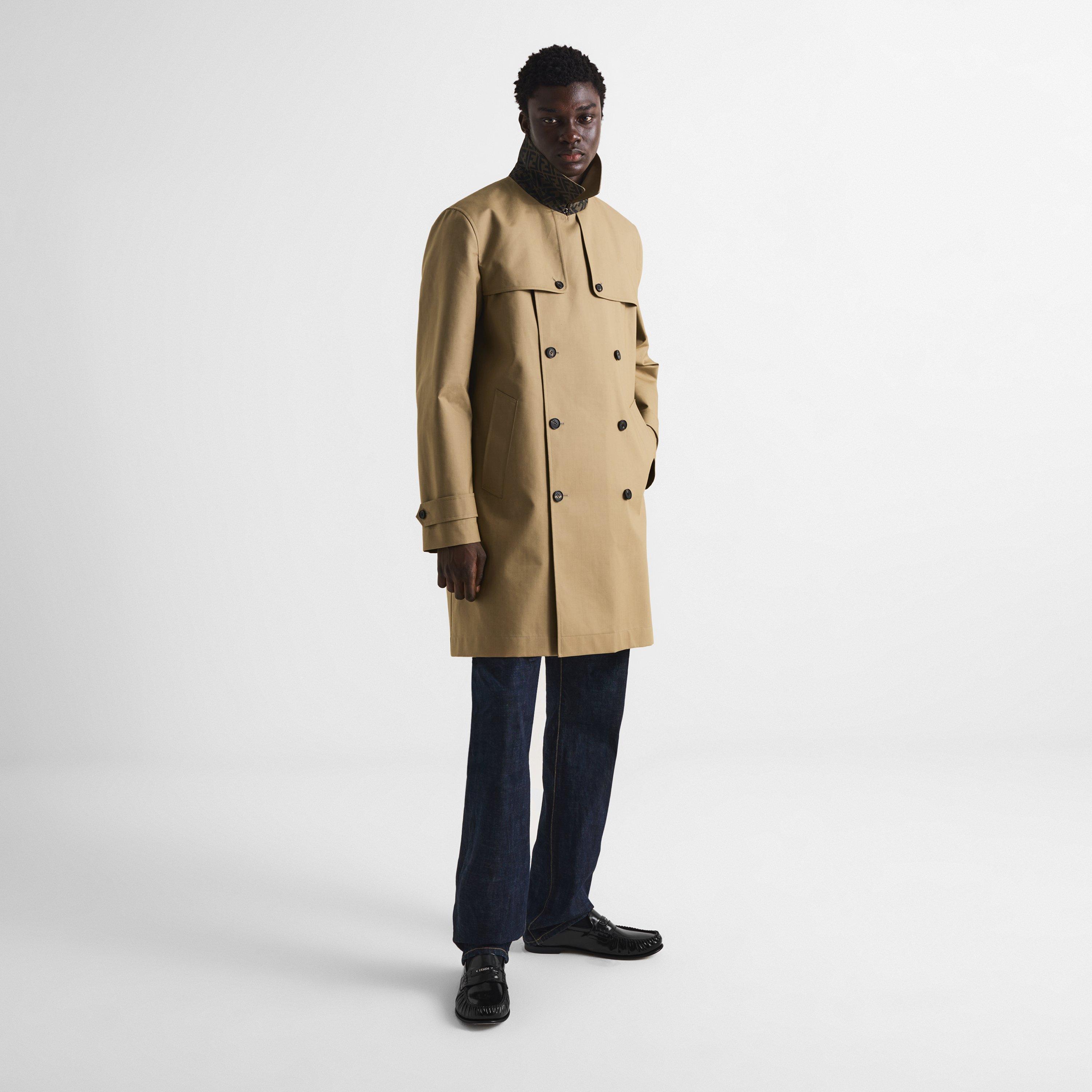 Beige - Fendi - Men's FF Collar Trench Coat - 6