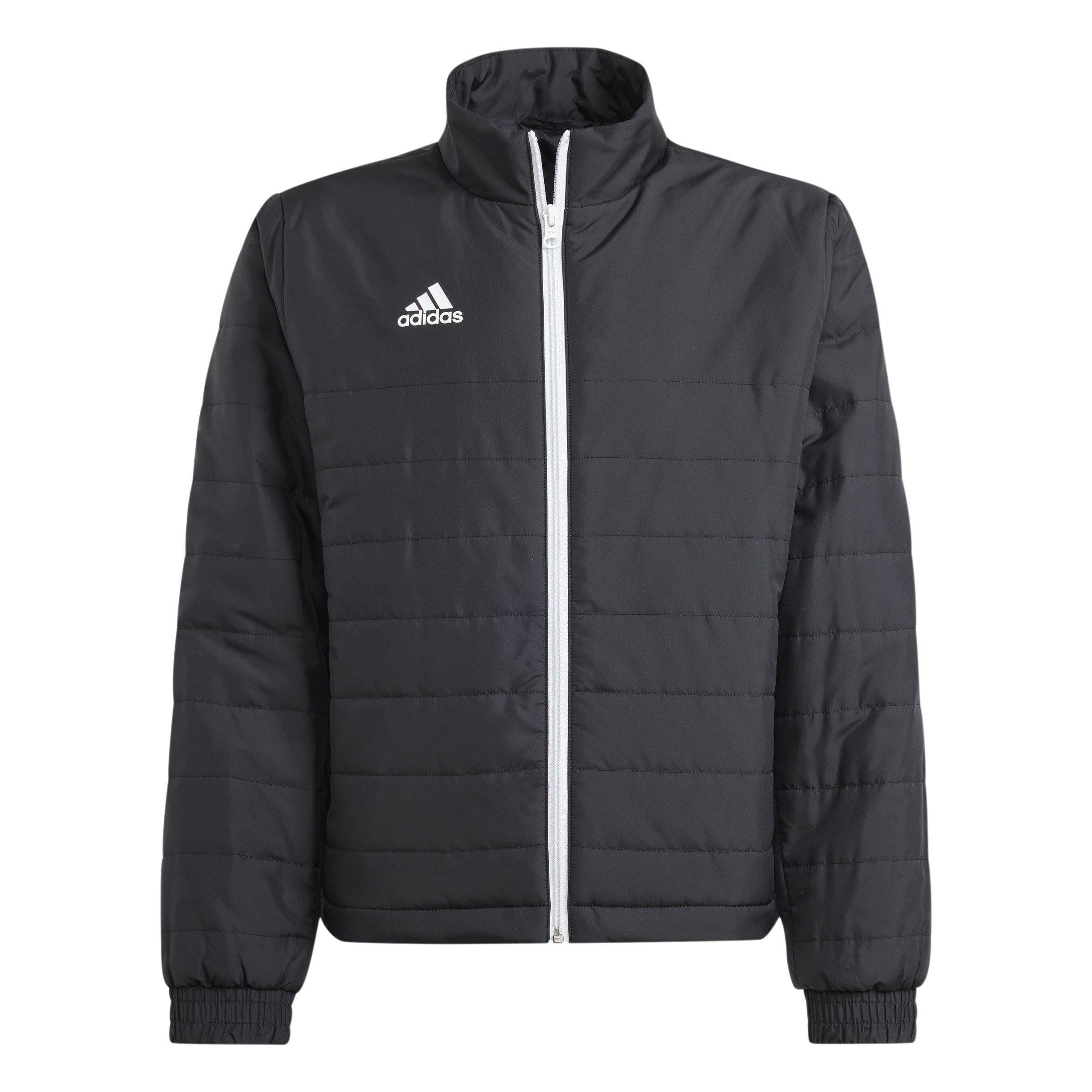 Adidas Boys Kids' Entrada 22 Light Long Sleeve Quilted Jacket - Black - 13 Years