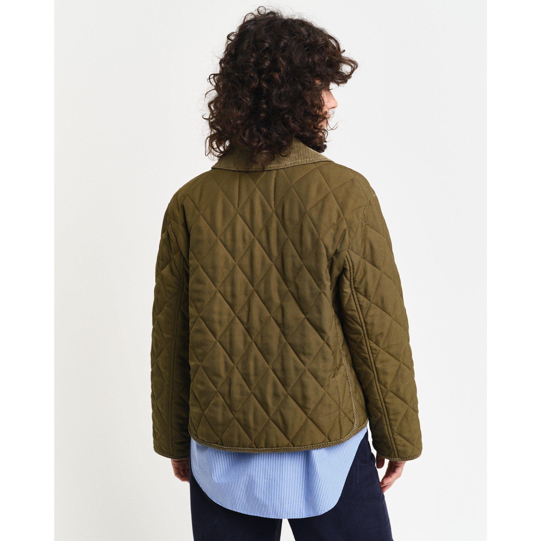 Cactus Oscuro - Gant - Women's Cord Detailed Quilted Jacket - 2