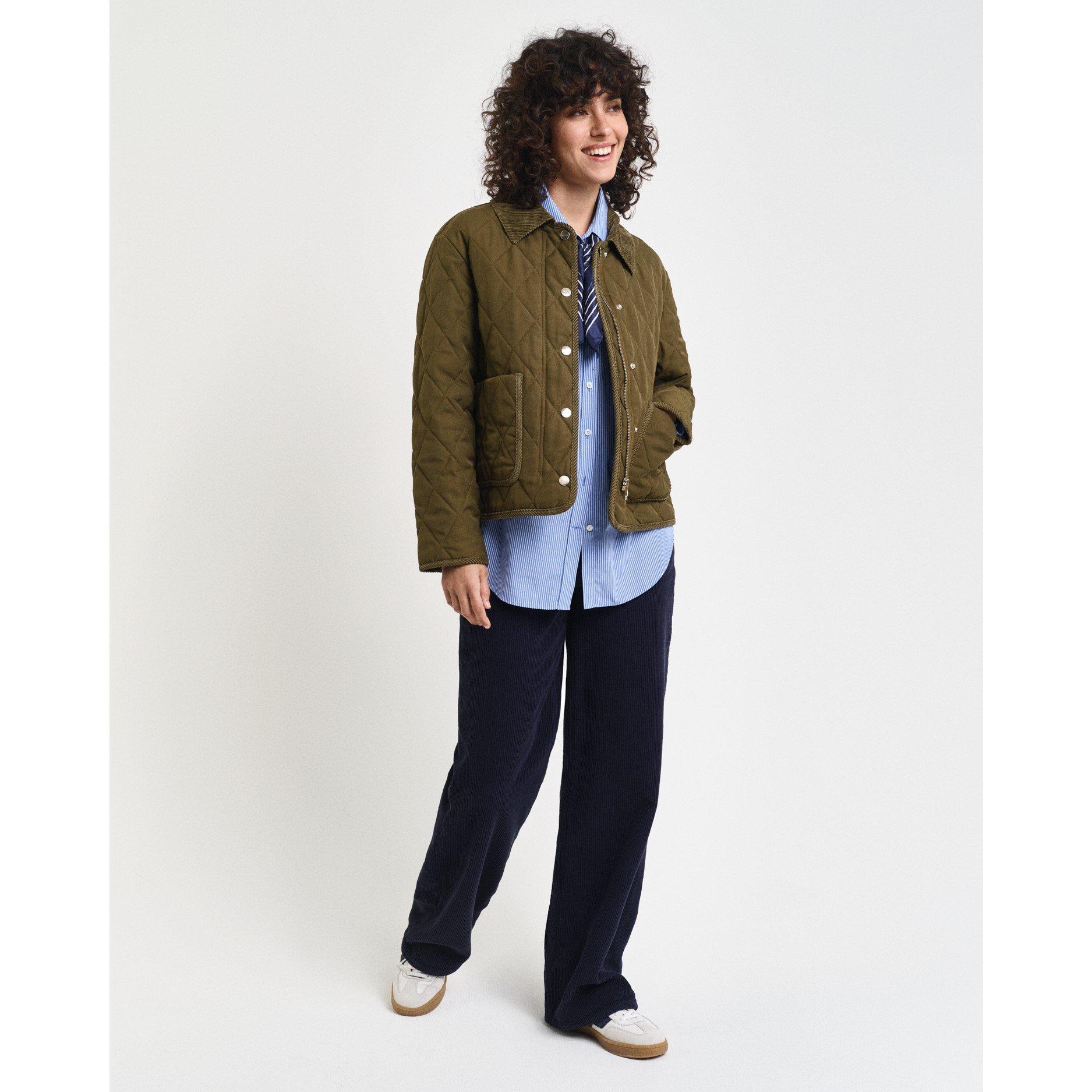 Cactus Oscuro - Gant - Women's Cord Detailed Quilted Jacket - 3