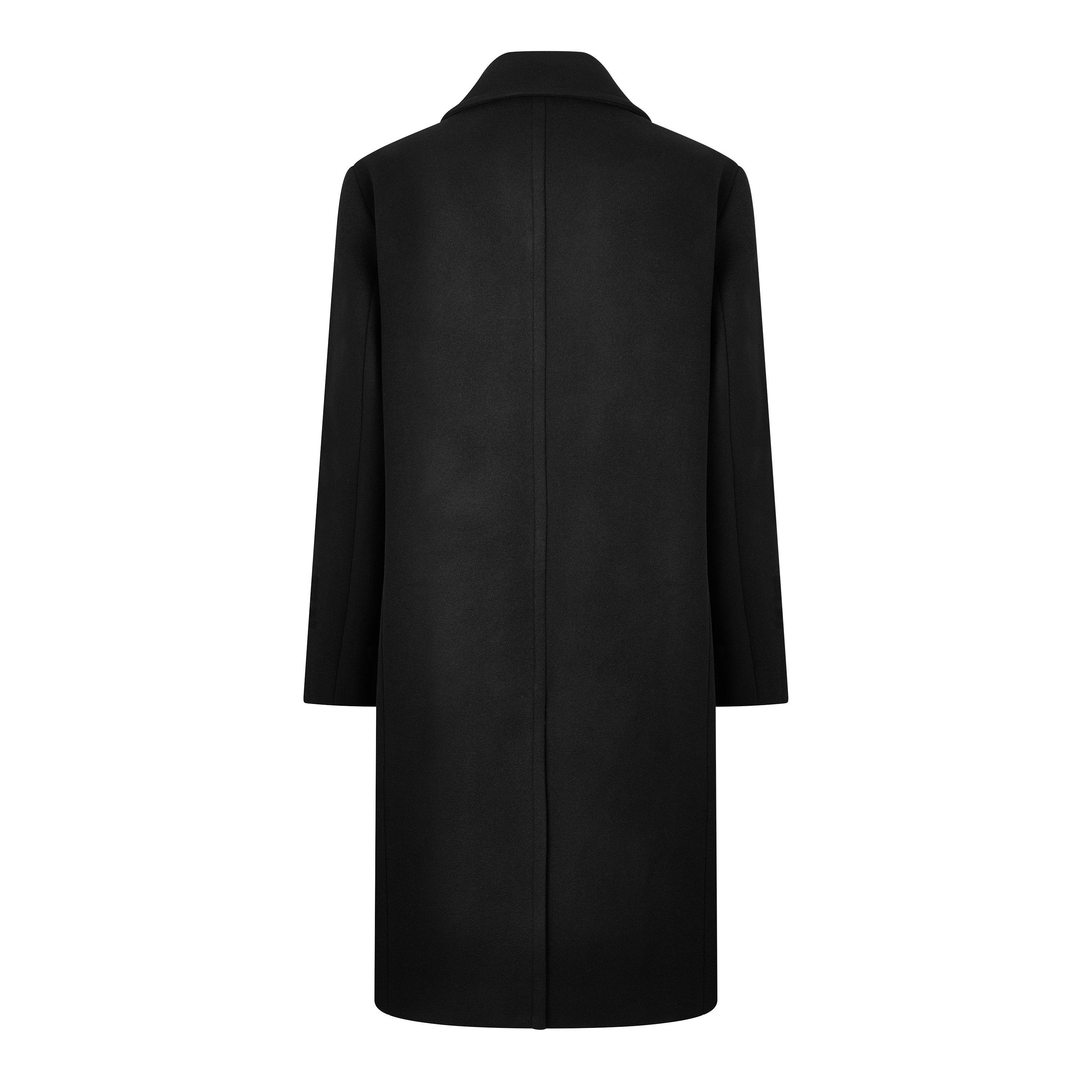 Nero - Fendi - Men's Double Wool Overcoat - 2