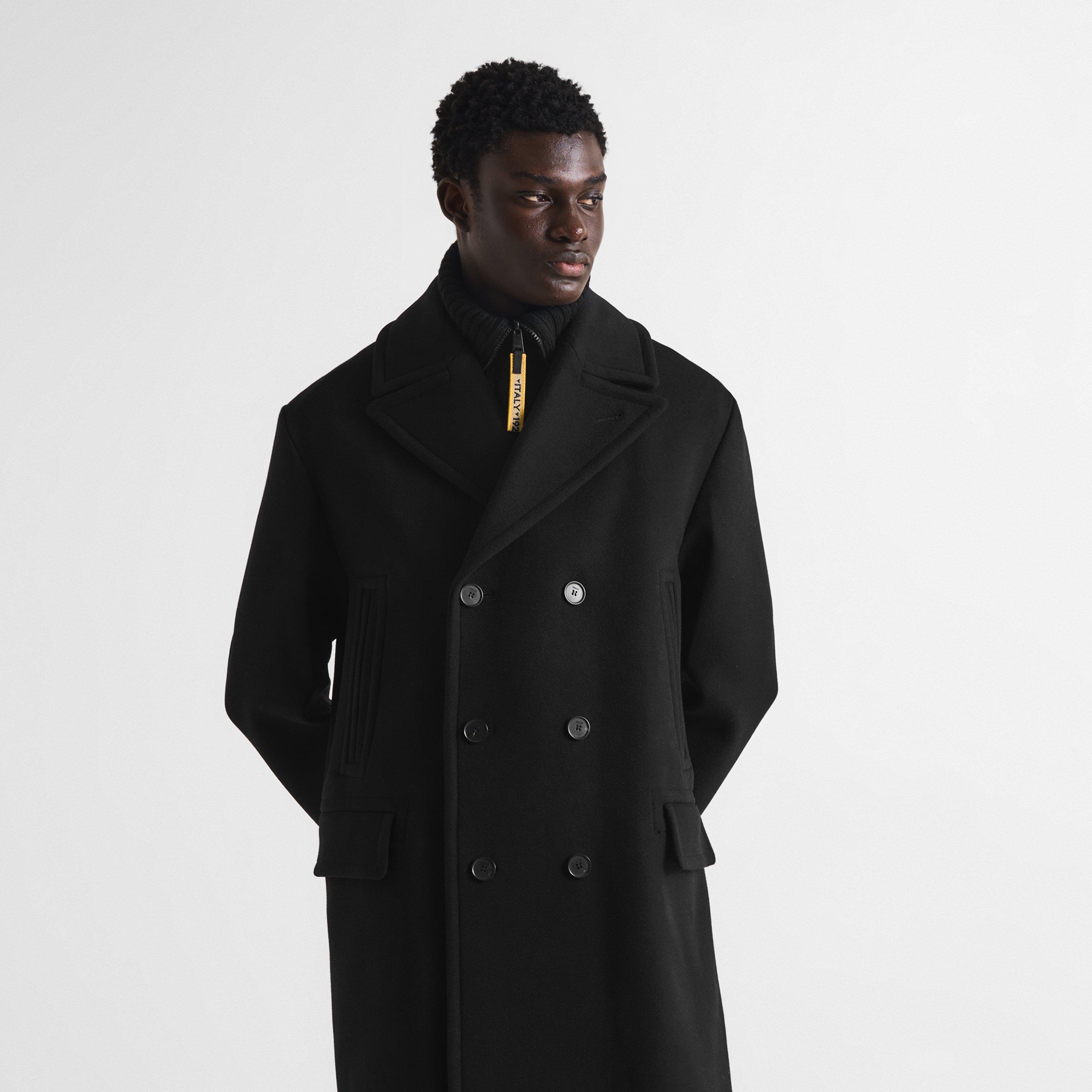 Nero - Fendi - Men's Double Wool Overcoat - 3