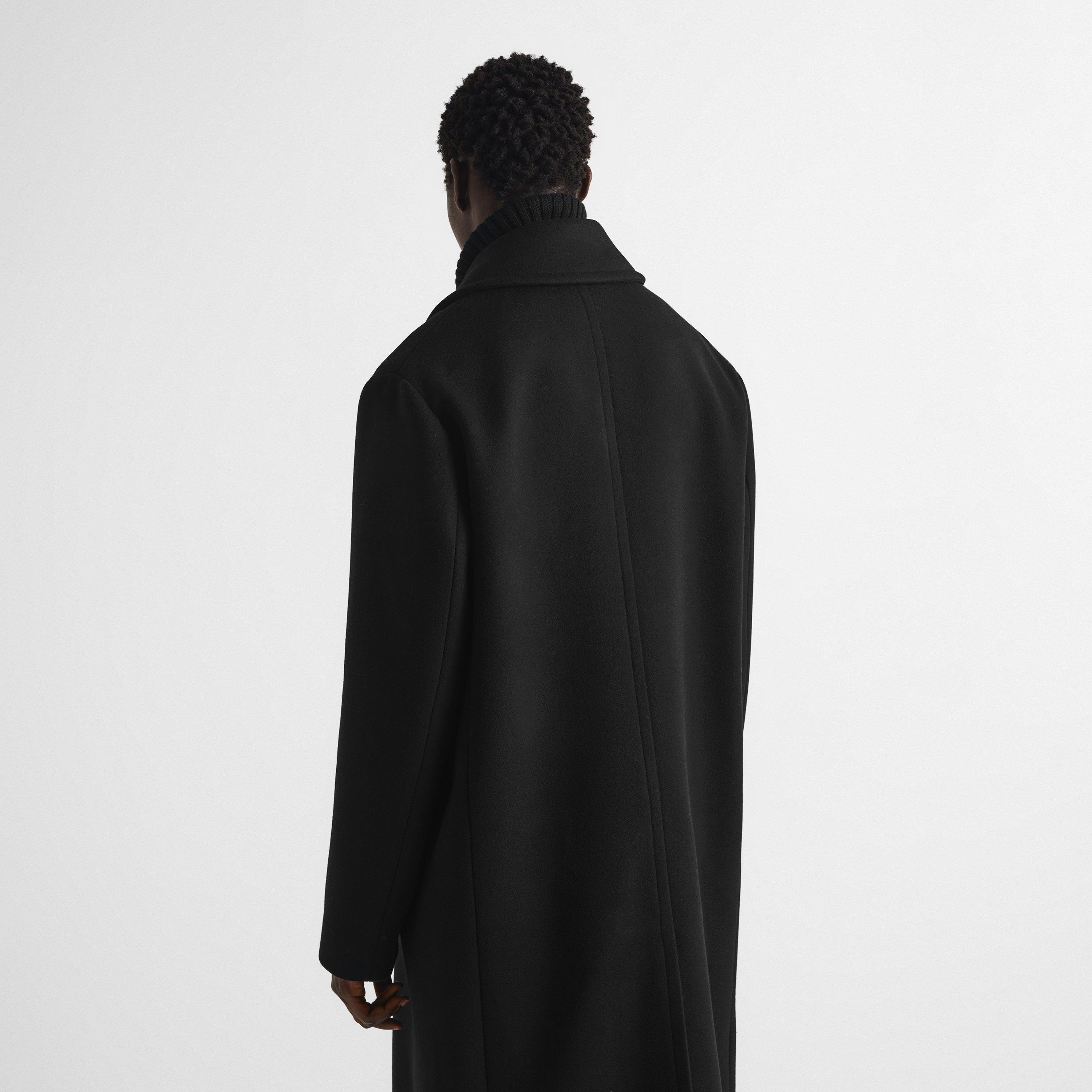 Nero - Fendi - Men's Double Wool Overcoat - 4