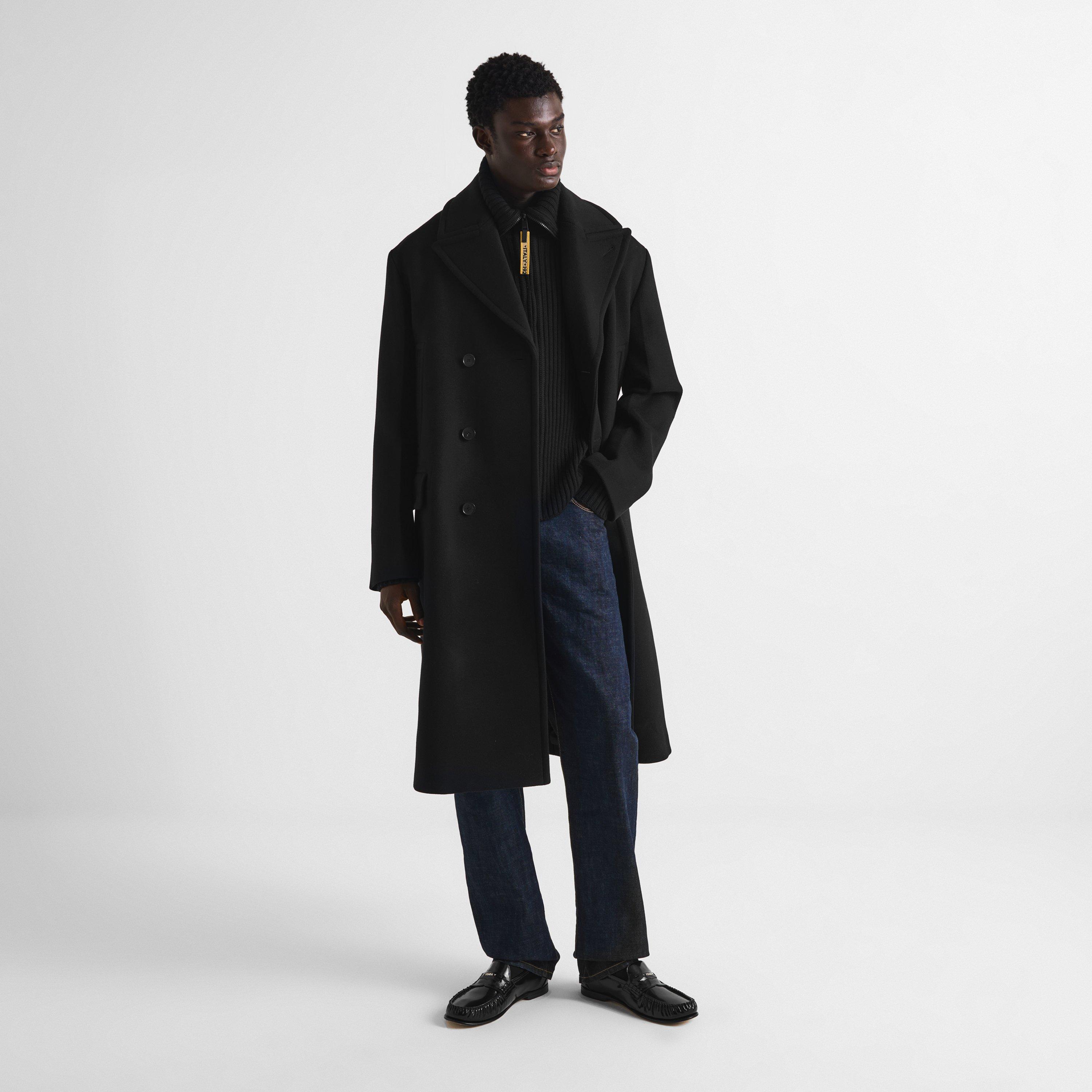 Nero - Fendi - Men's Double Wool Overcoat - 6