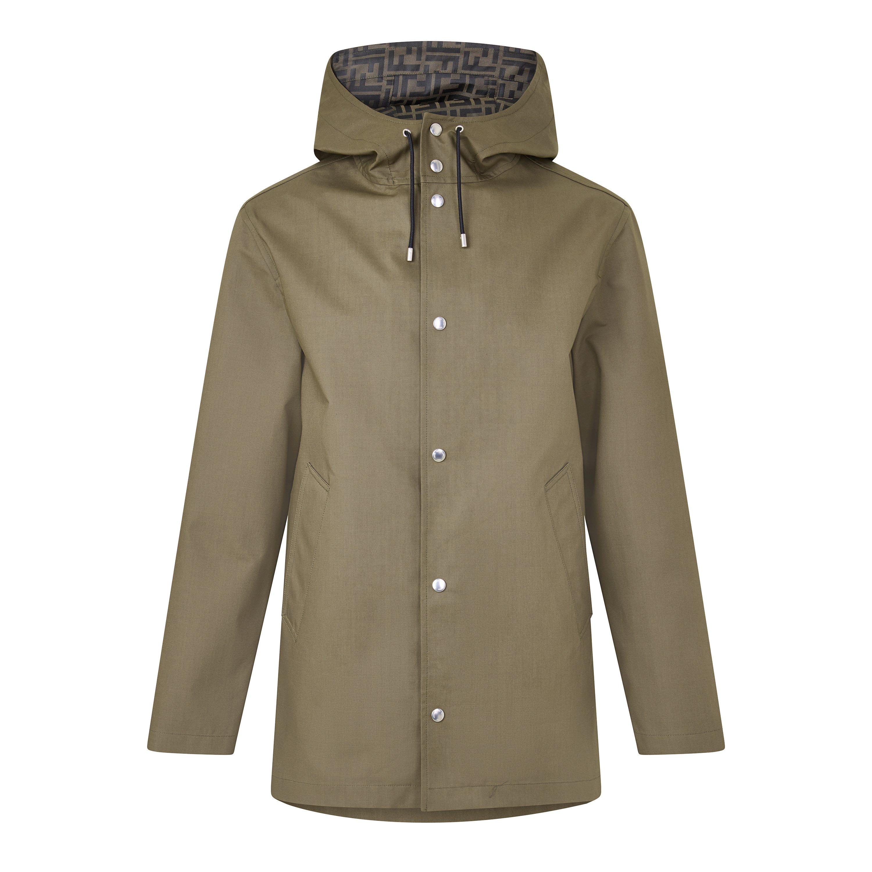 Green - Fendi - Men's FF Hooded Mac - 1