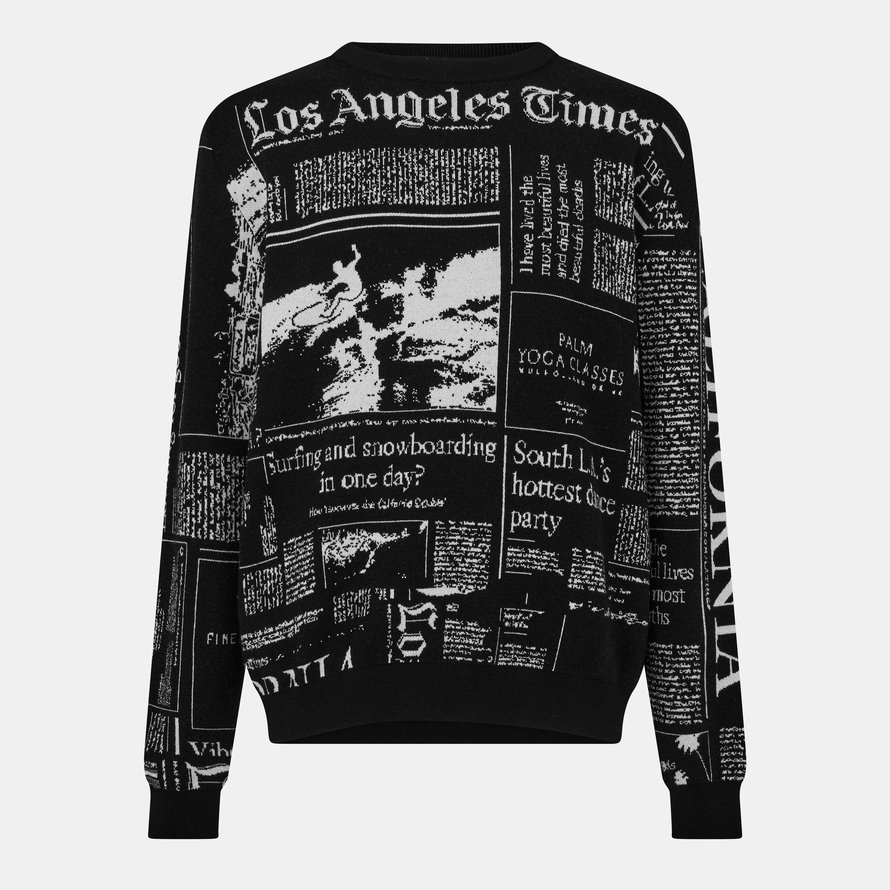 Black/White - Palm Angels - Men's Structured Ribbed Harrington Jacket - 1