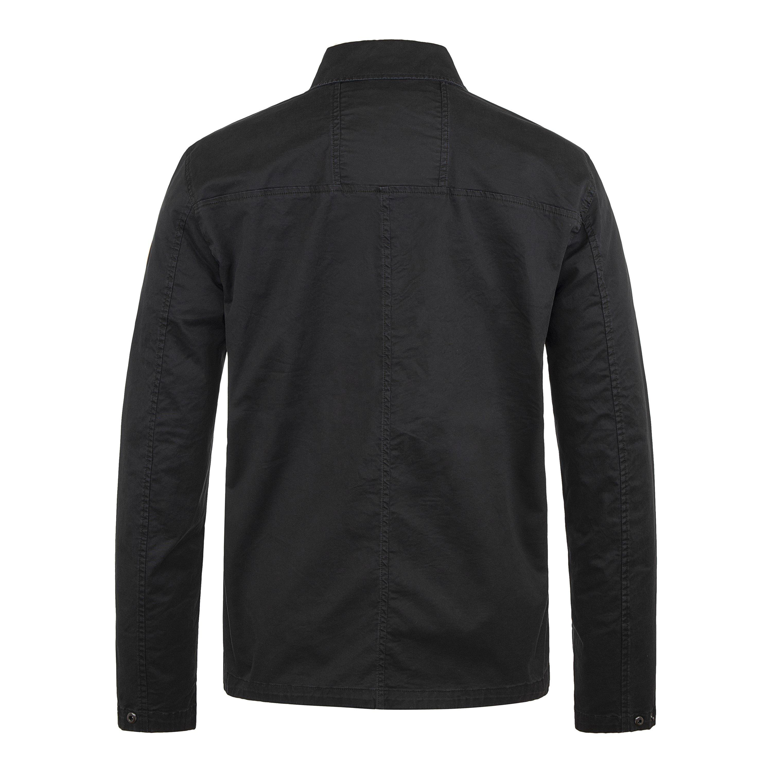 Black - Arctic Army - Men's Narvik Long Sleeve Zip Standard Fit Overshirt - 2