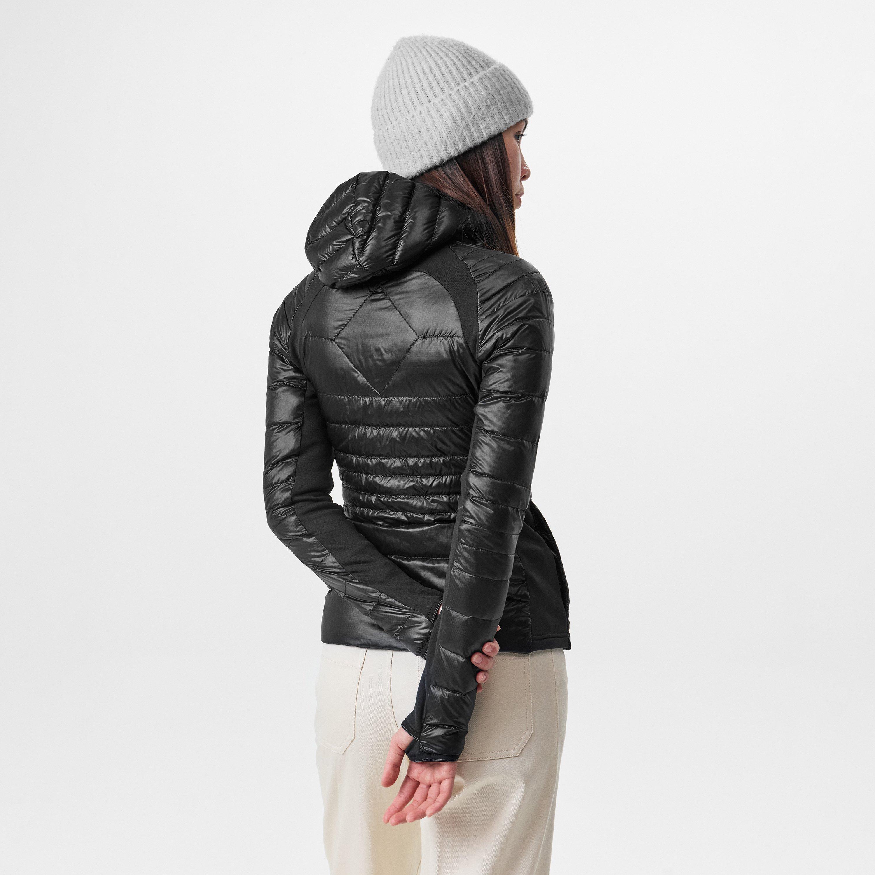 Black - Canada Goose - Women's Hybridge Lite Wind Resistant Hooded Down Hybrid Jacket - 4