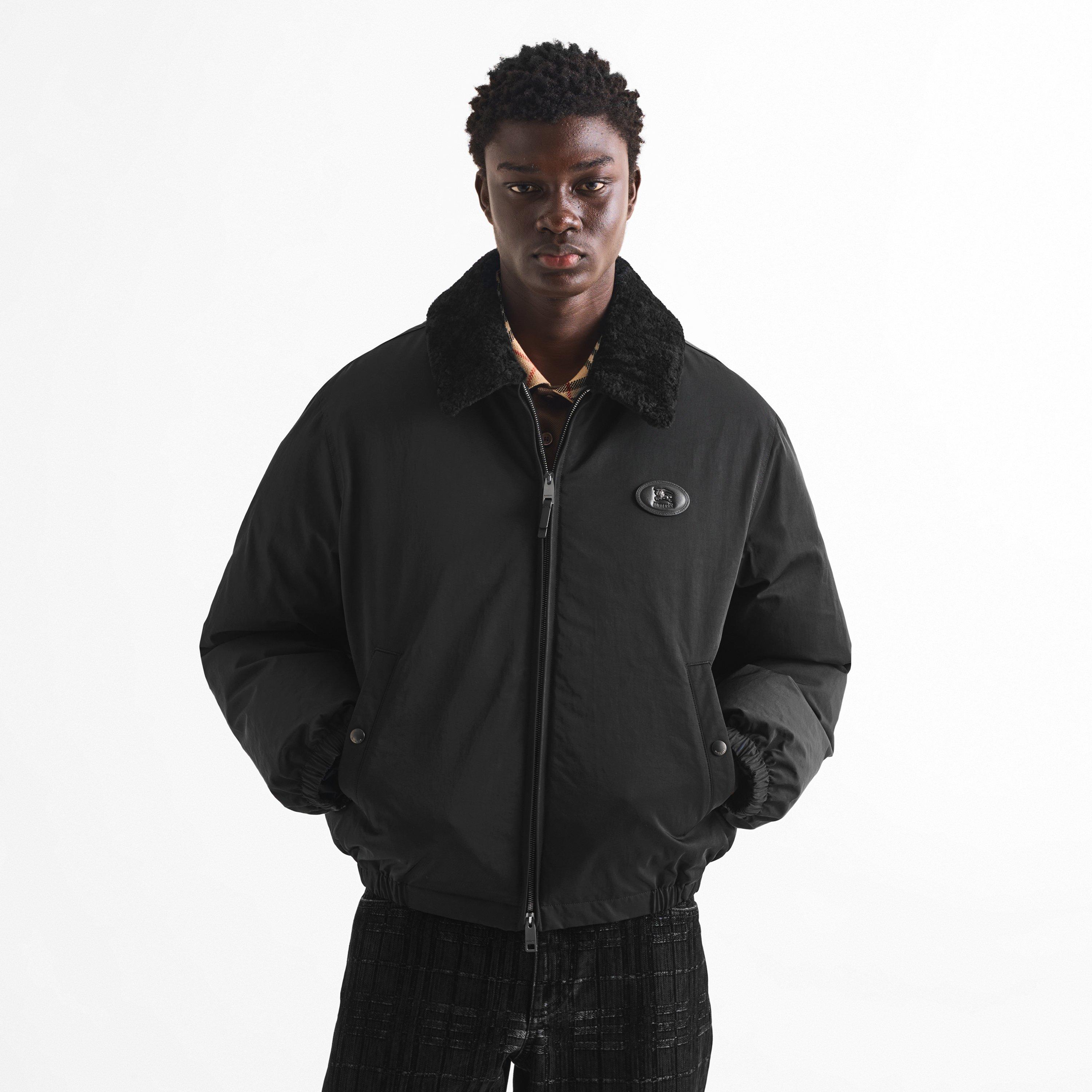 Black - Burberry - Men's Farnborough Bomber Jacket - 3