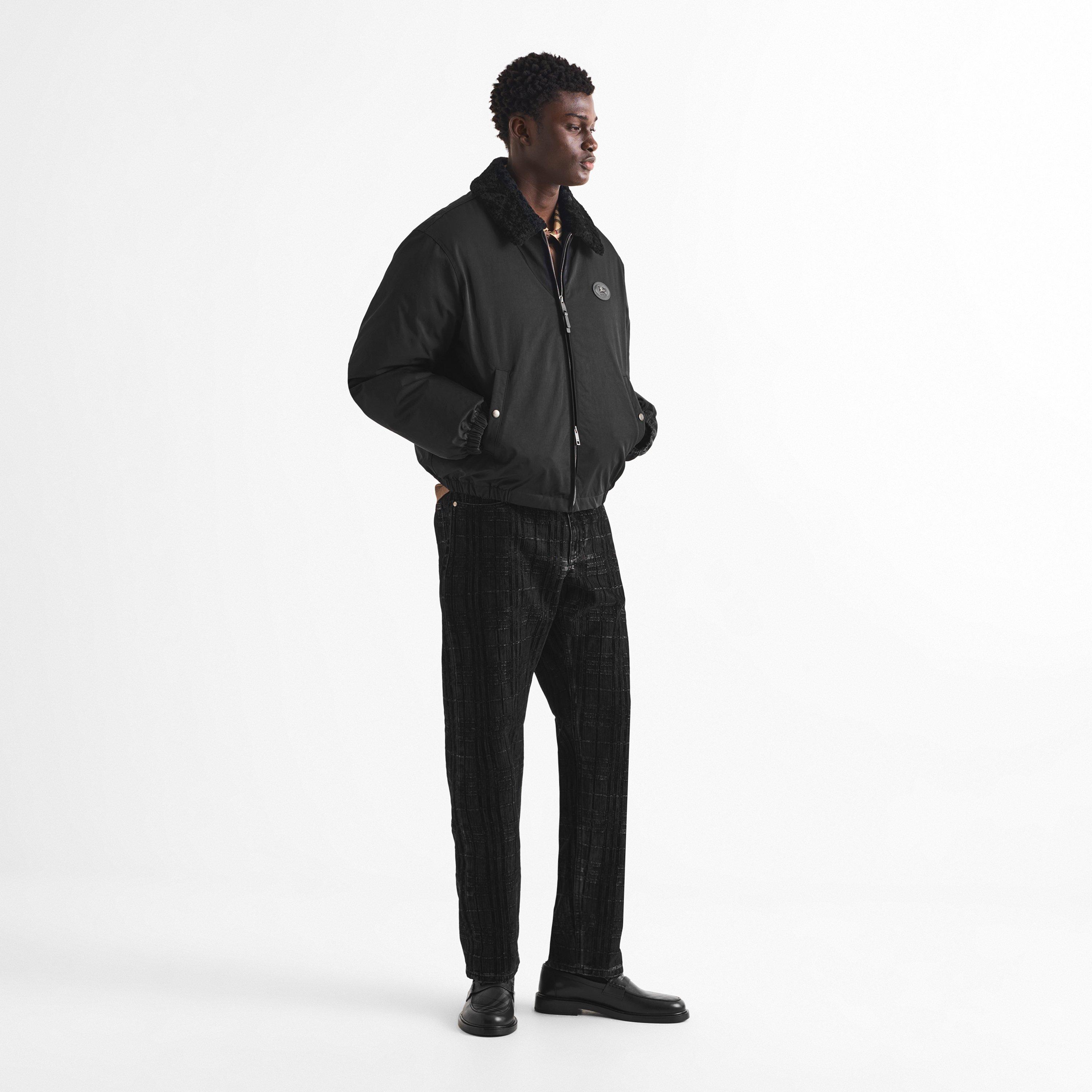 Black - Burberry - Men's Farnborough Bomber Jacket - 6