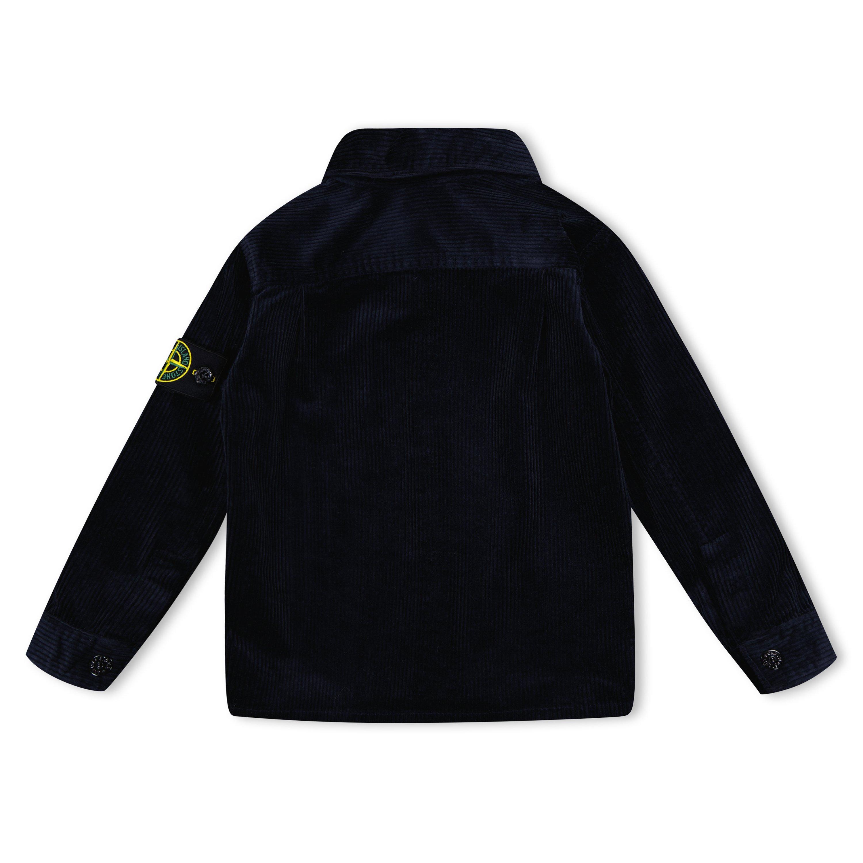 Navy V0020 - Stone Island - Kids' Corduroy Overshirt - 2