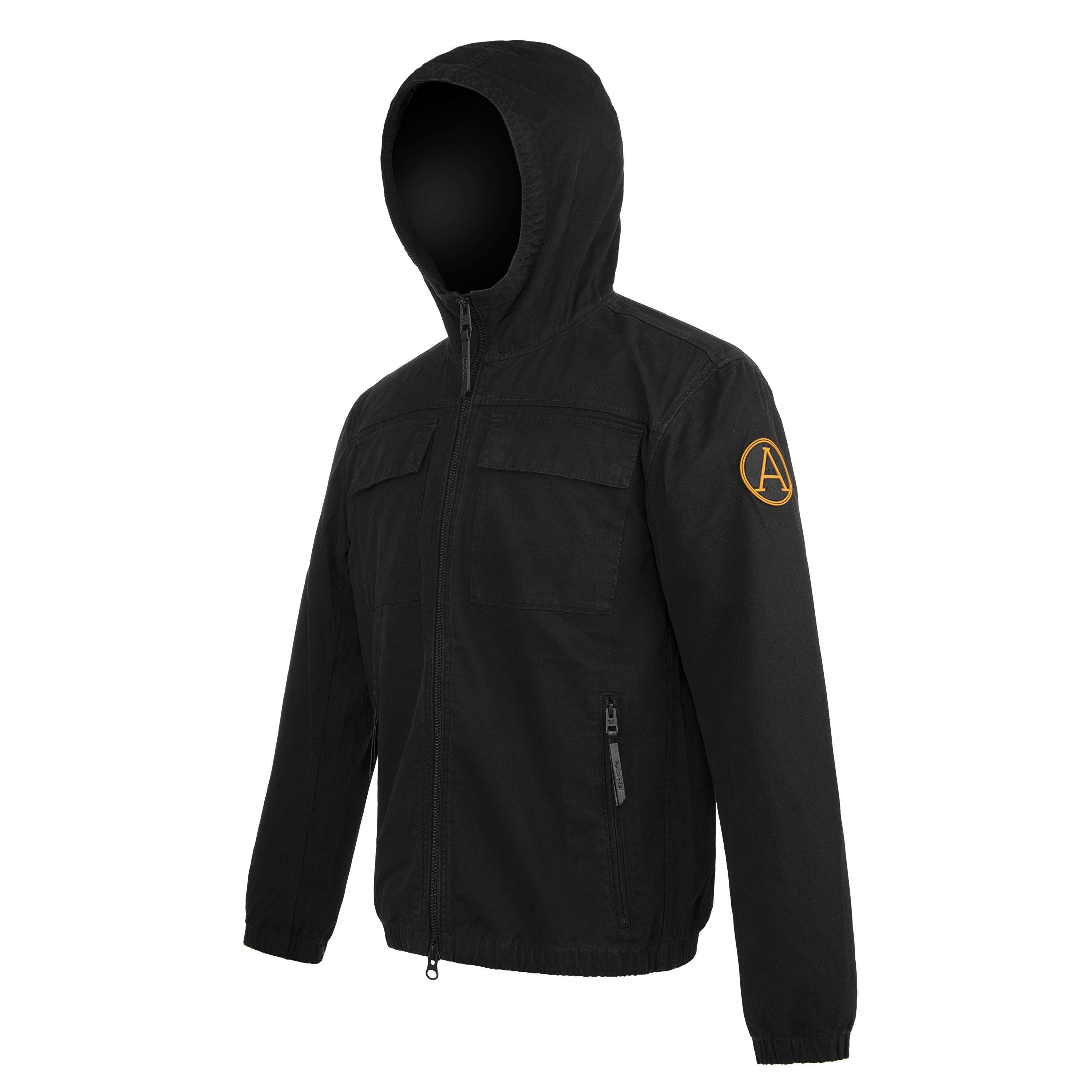 Black - Arctic Army - Men's Narvik Hooded Long Sleeve Overshirt - 3