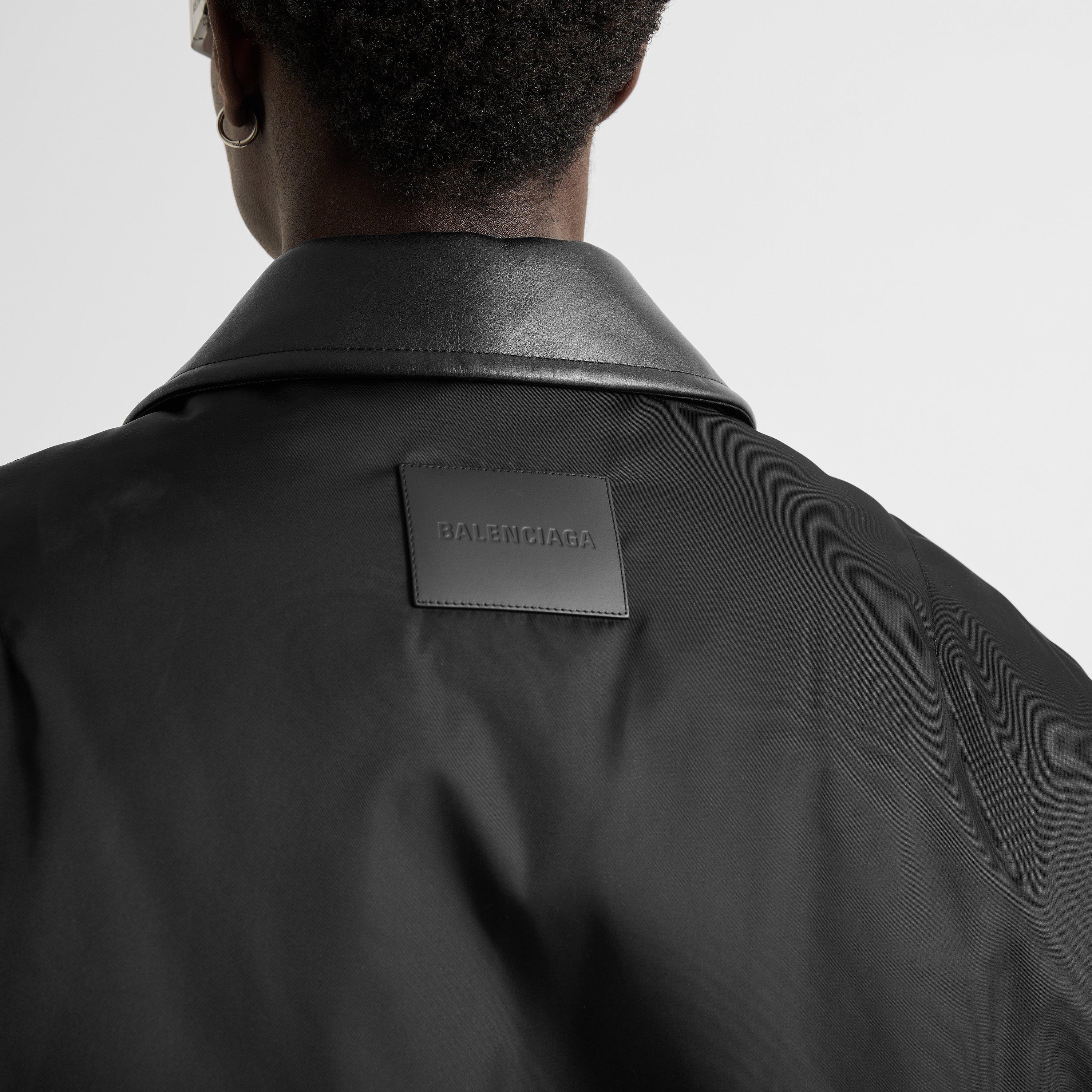 Black - Balenciaga - Men's Cocoon Cotton Oversized-Fit Bomber Jacket - 5