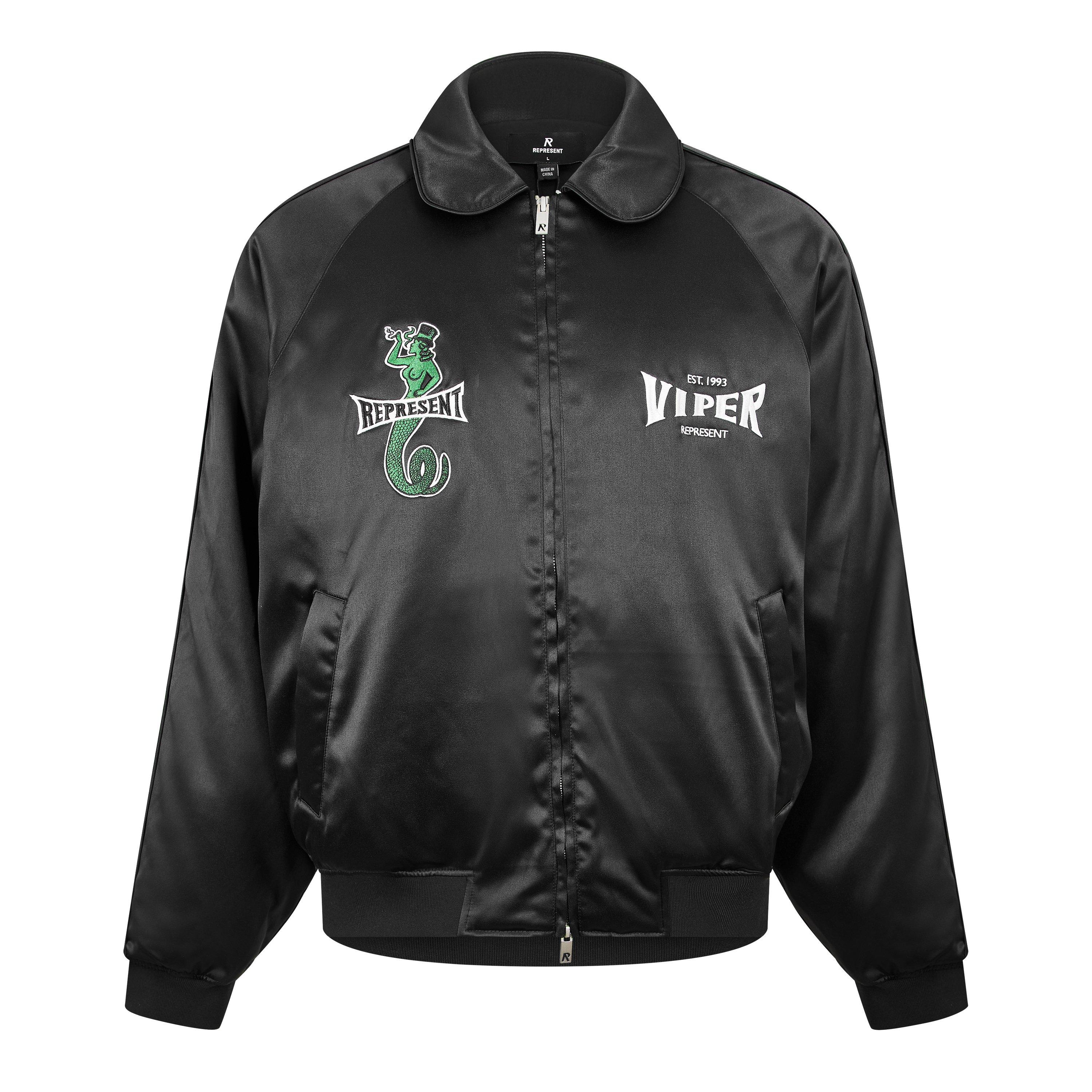 Jet Black - Represent - Men's Varsity Jacket - 1