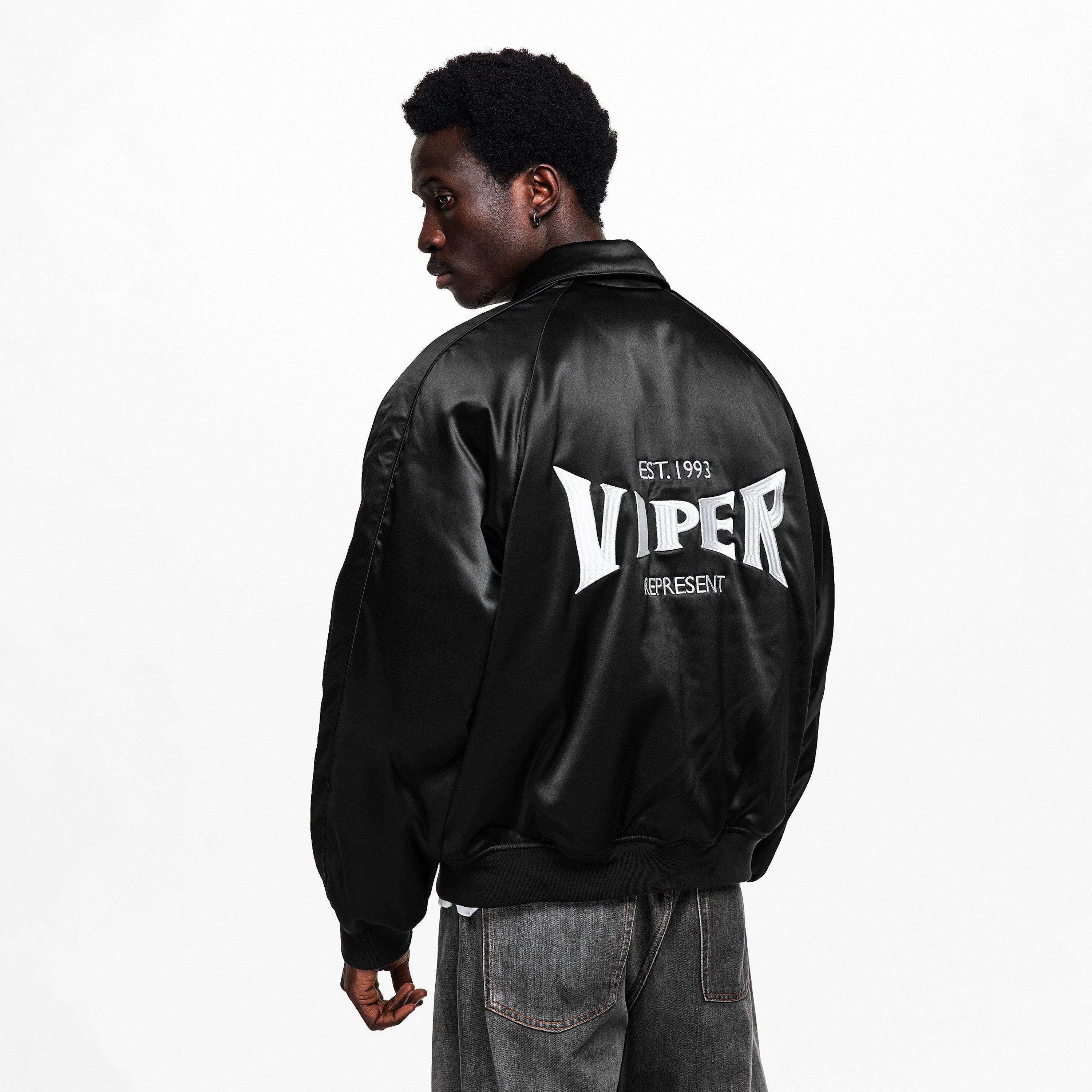 Jet Black - Represent - Men's Varsity Jacket - 4