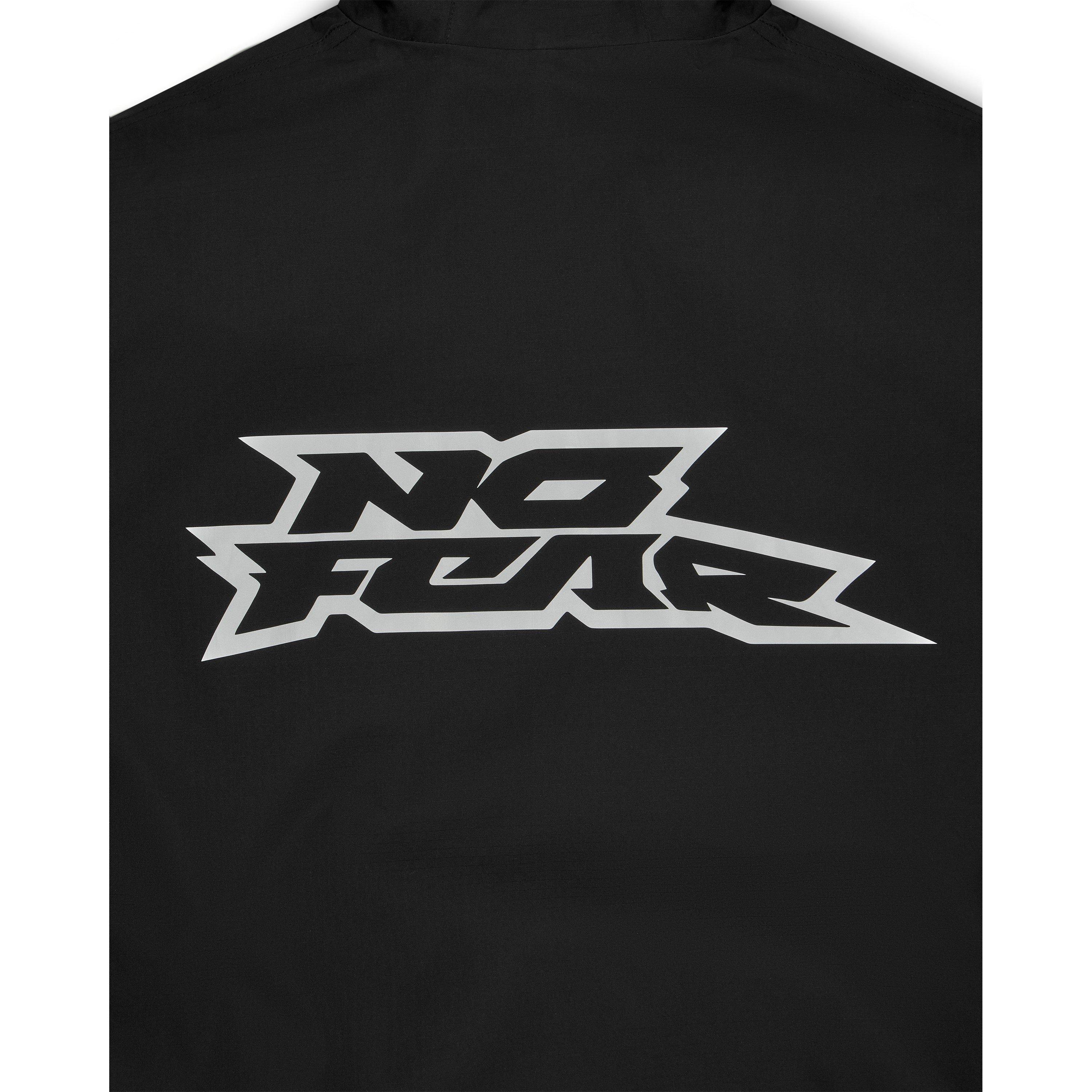 Black - No Fear - Mens Oversized Ski jacket - 7