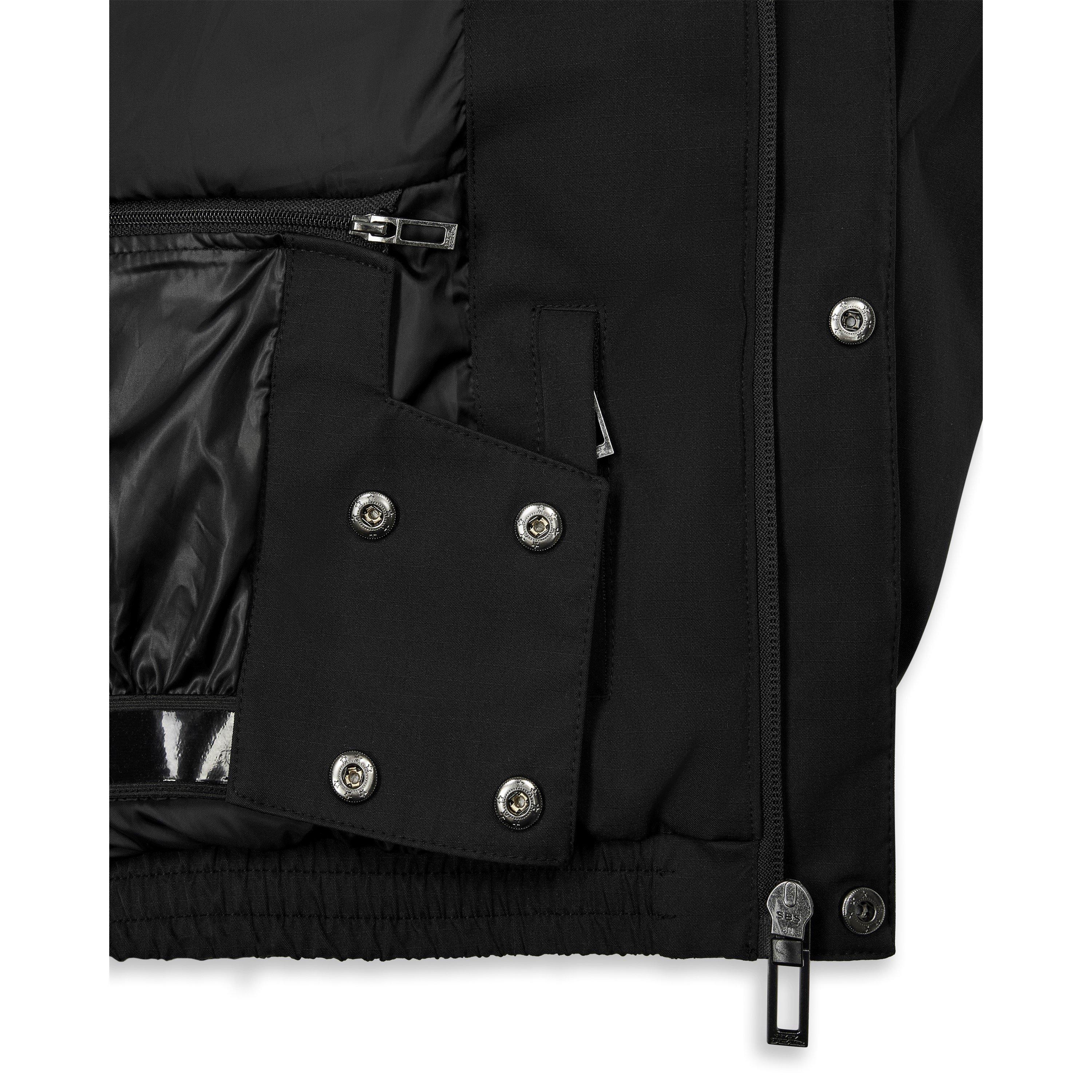 Black - No Fear - Mens Oversized Ski jacket - 5