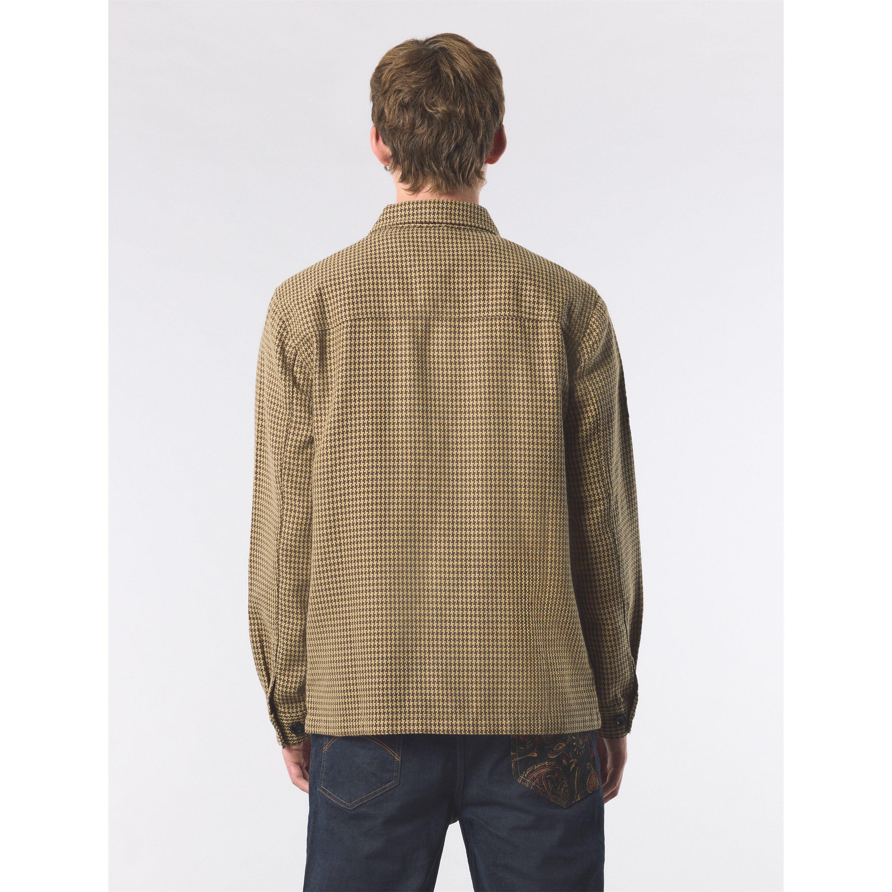 Taupe - Pretty Green - Men's Kilburn Relaxed Fit Overshirt - 3