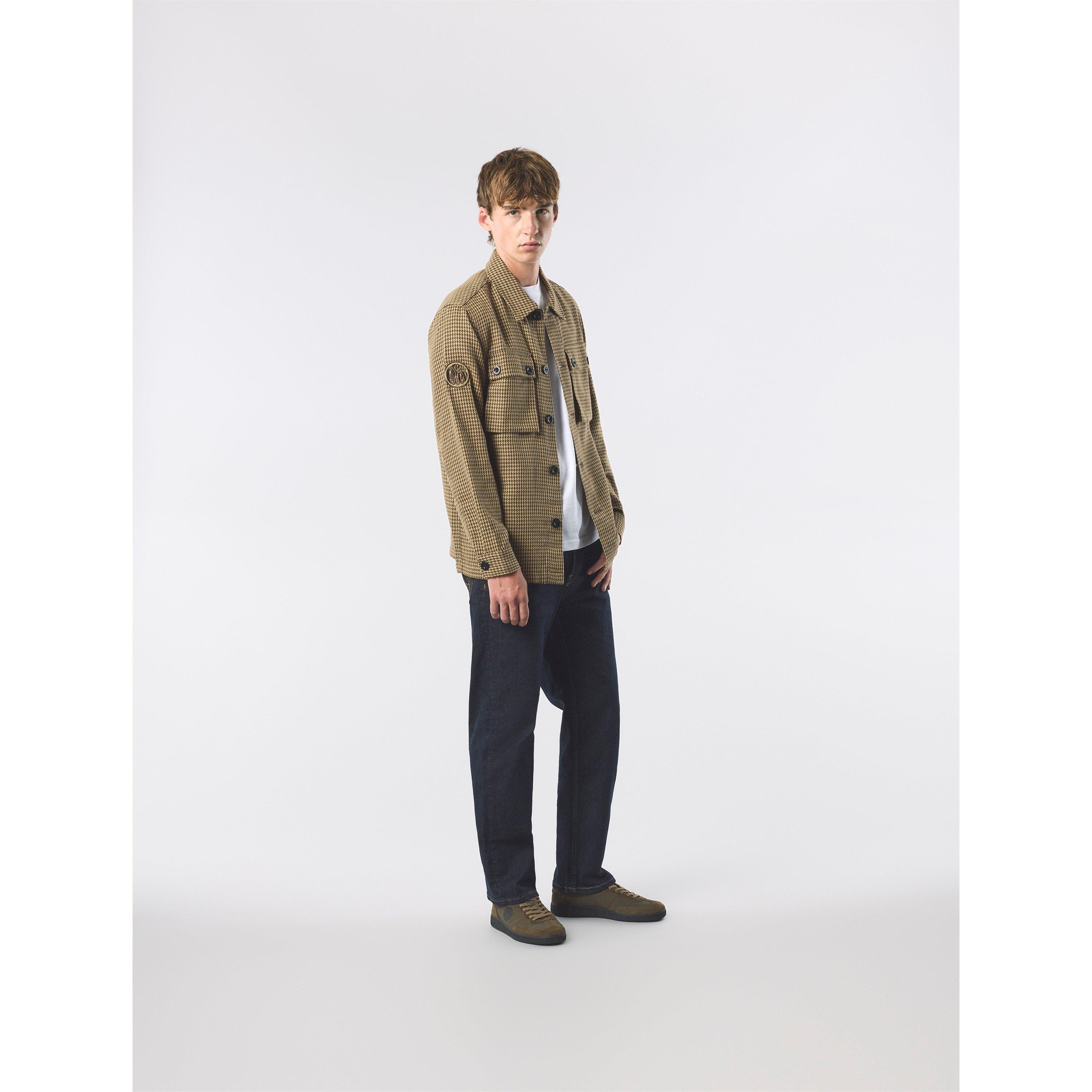 Taupe - Pretty Green - Men's Kilburn Relaxed Fit Overshirt - 5
