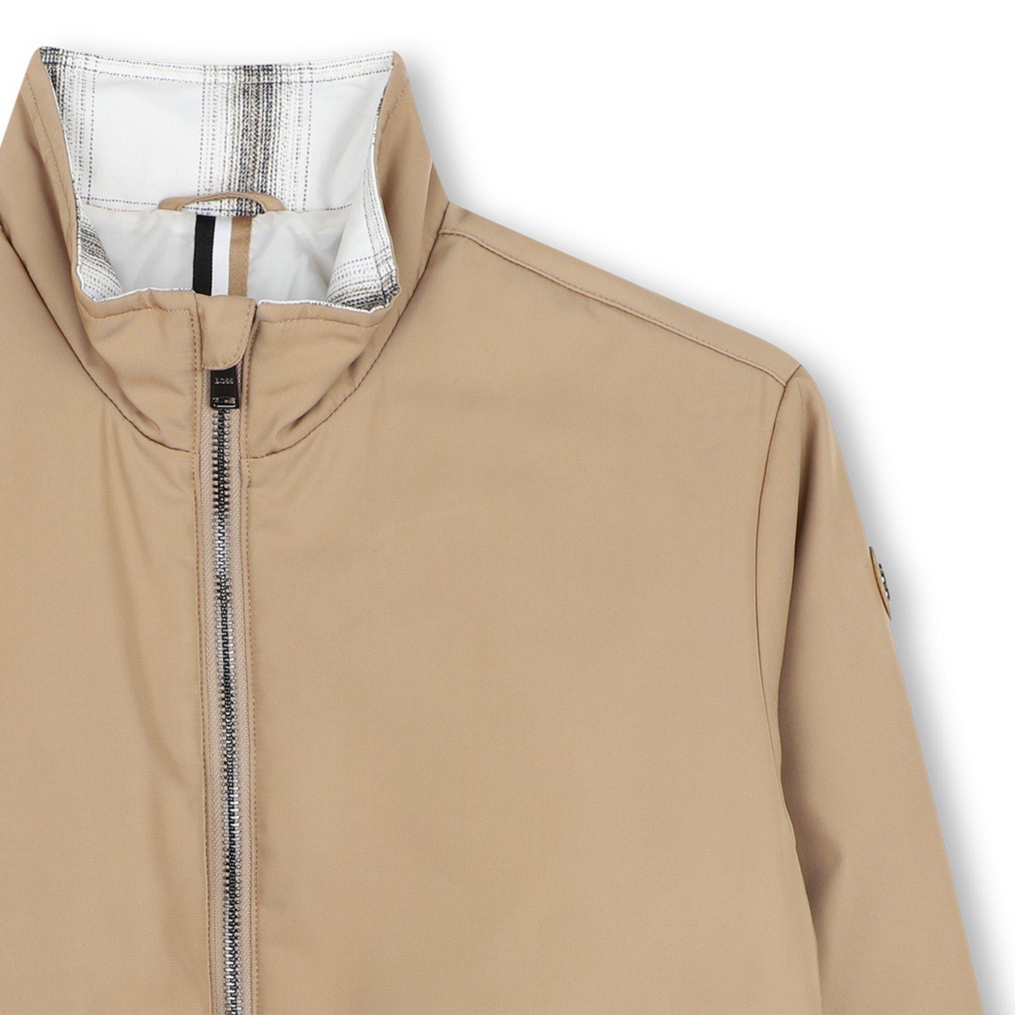 Beige - Boss - Boss Bomber Jacket Jn64 - 3