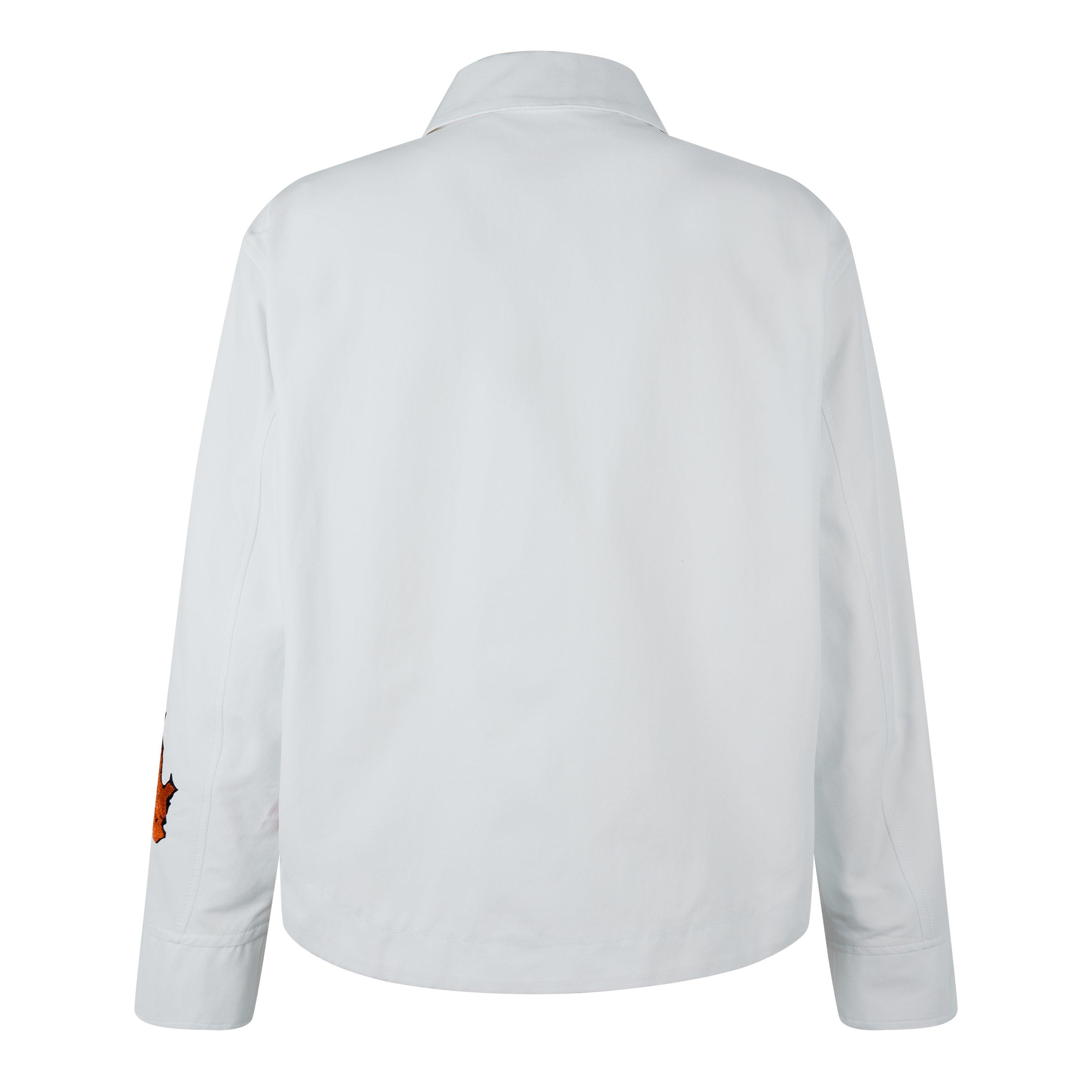 White/Orange - Off White - Men's Harrington Jacket - 2
