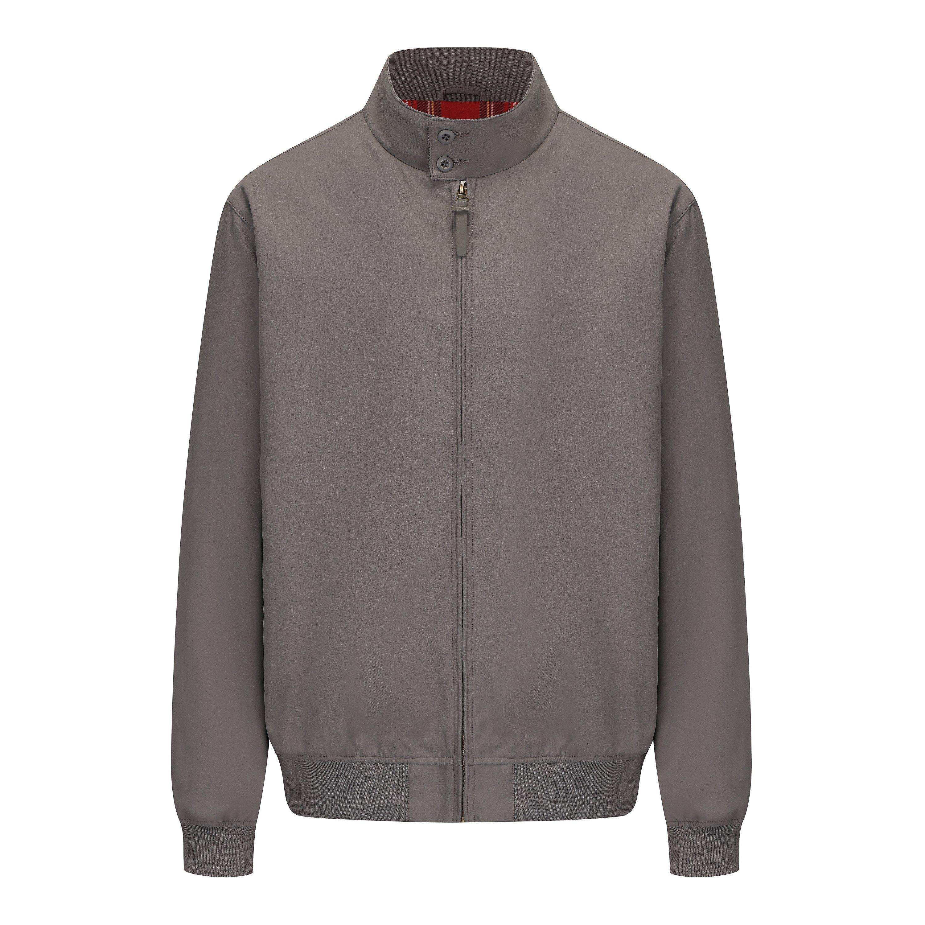 Soulcal Men's Soul Ribbed Zip Harrington Jacket - Grey - S