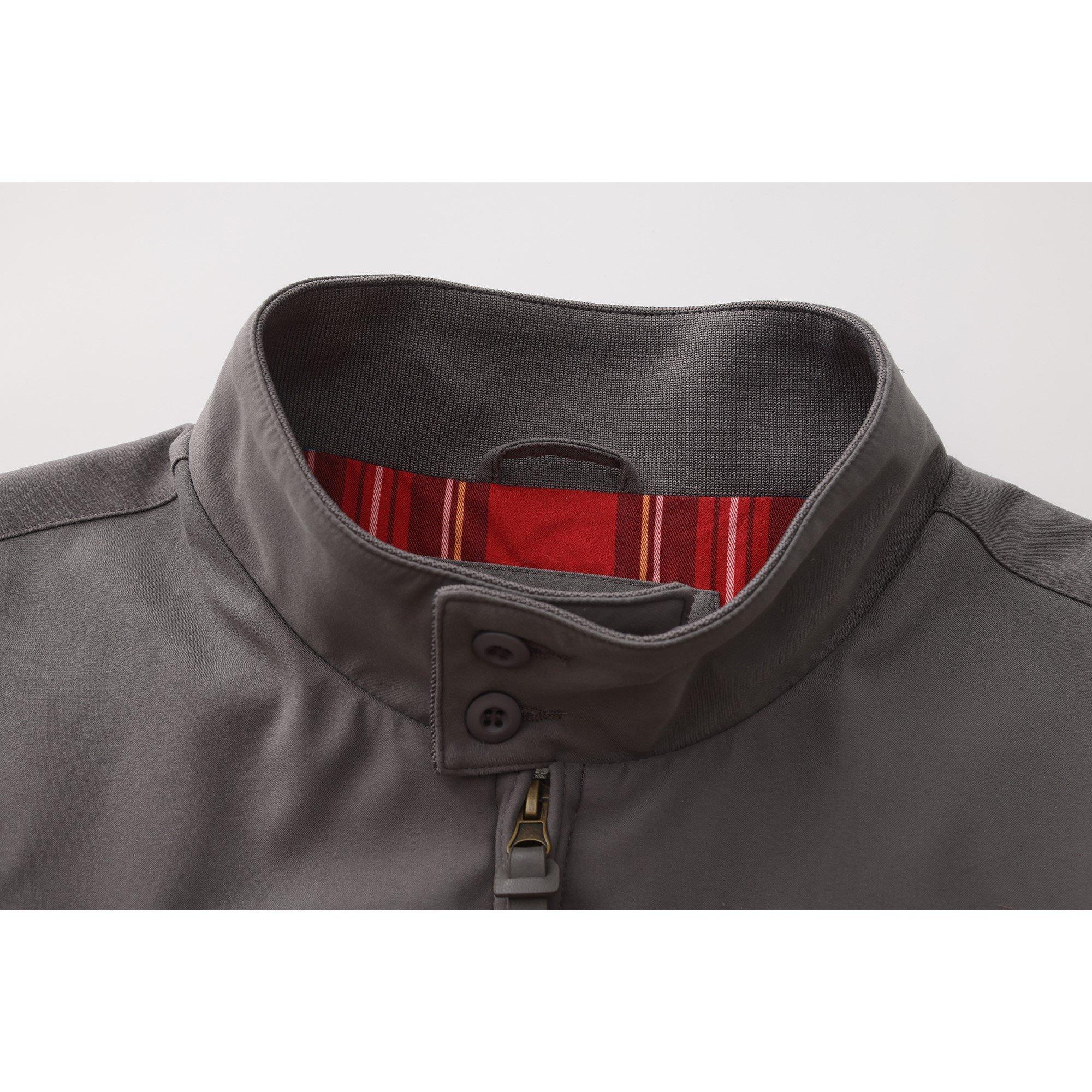 Grey - SoulCal - Men's Soul Ribbed Zip Harrington Jacket - 3