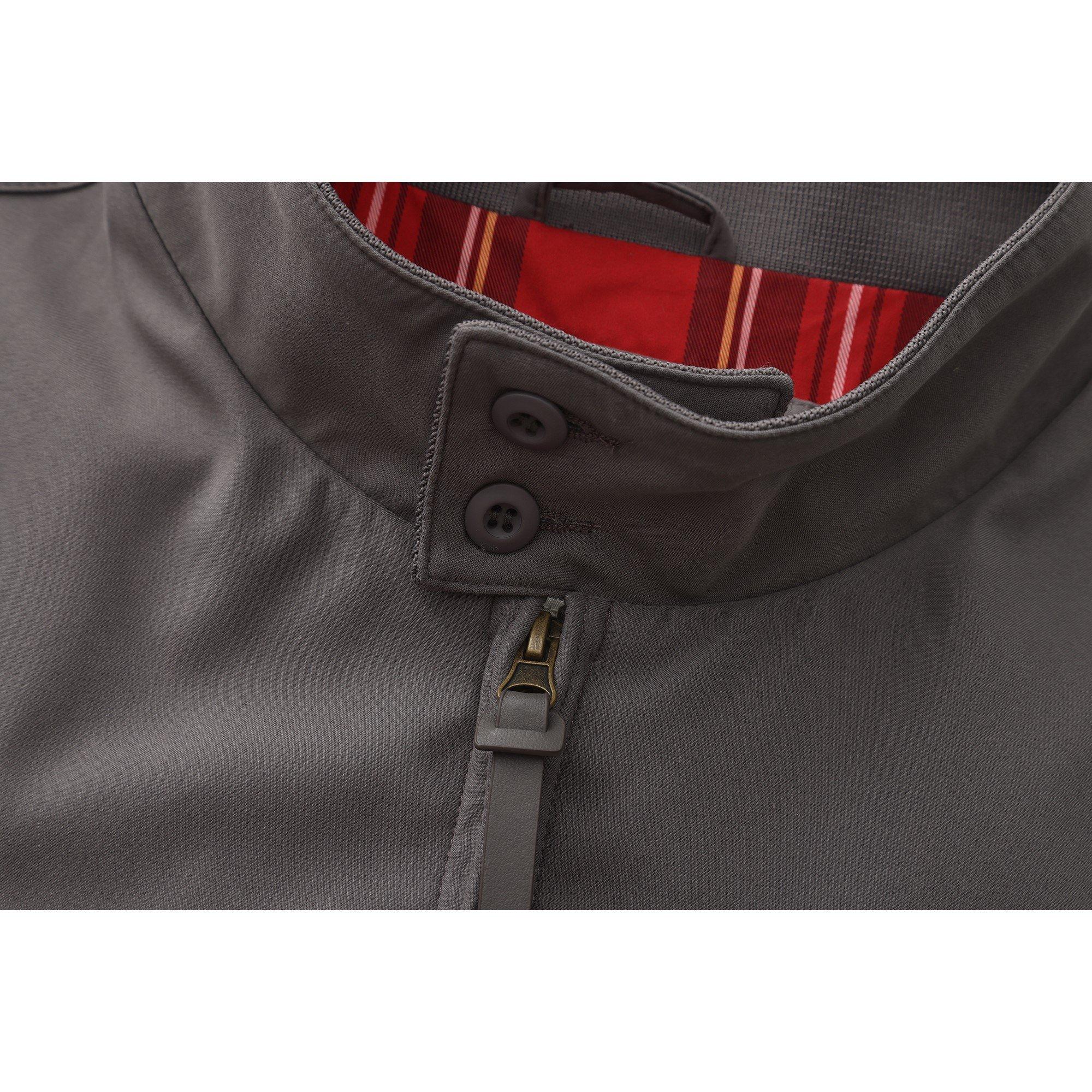Grey - SoulCal - Men's Soul Ribbed Zip Harrington Jacket - 5