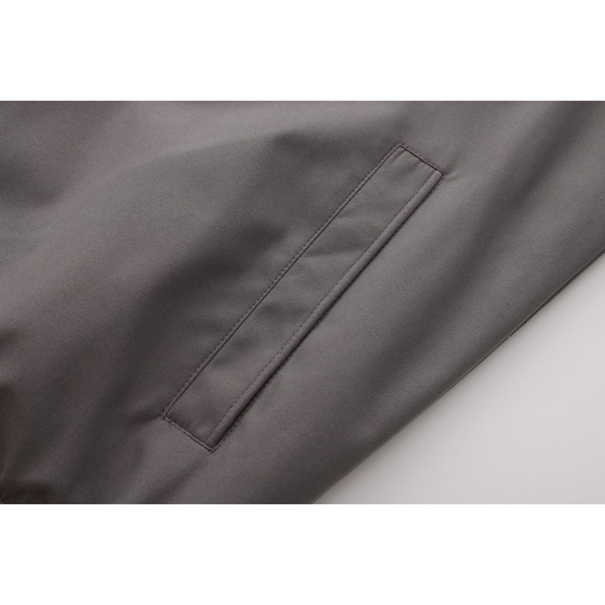 Grey - SoulCal - Men's Soul Ribbed Zip Harrington Jacket - 8