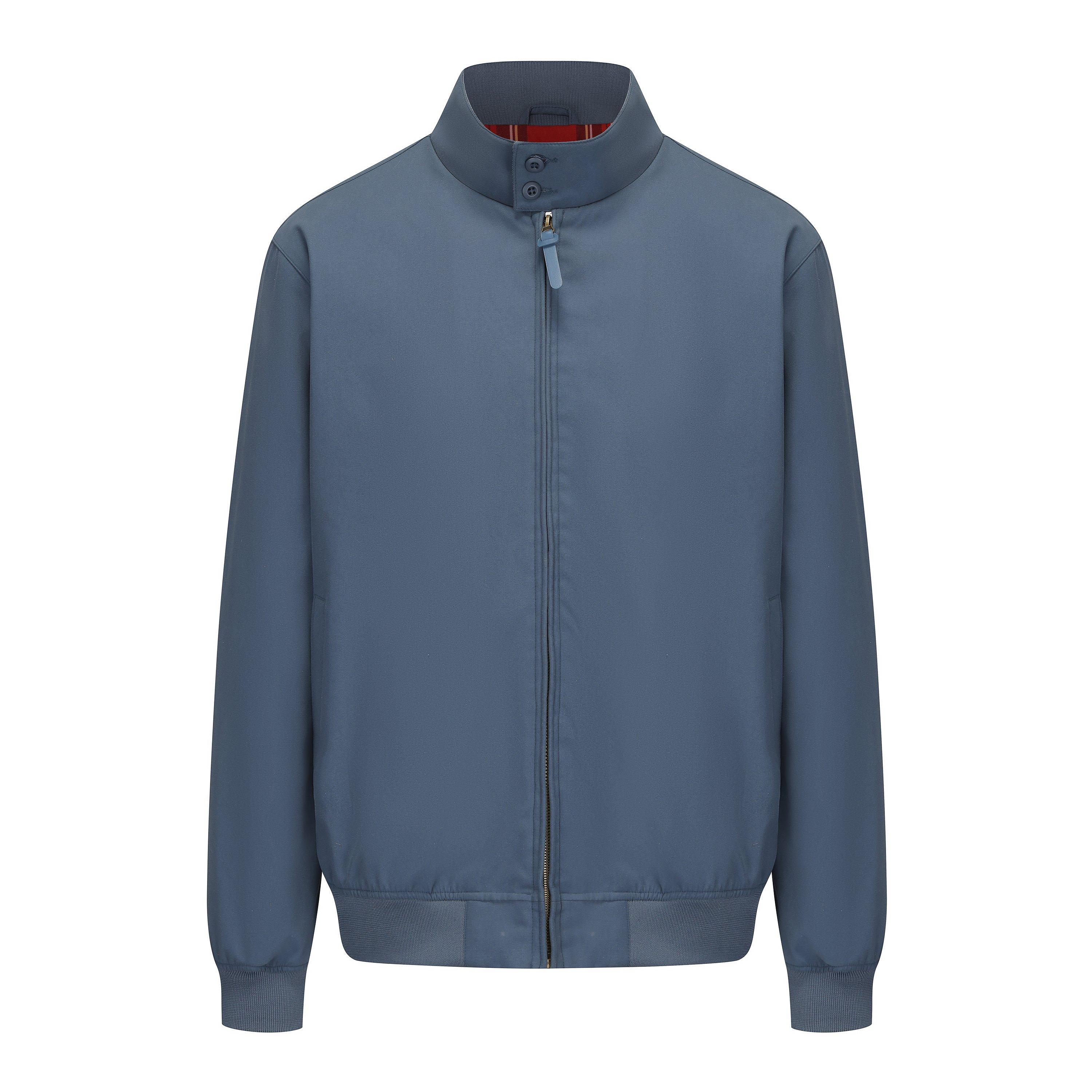 Soulcal Men's Soul Ribbed Zip Harrington Jacket - Blue - 2XL