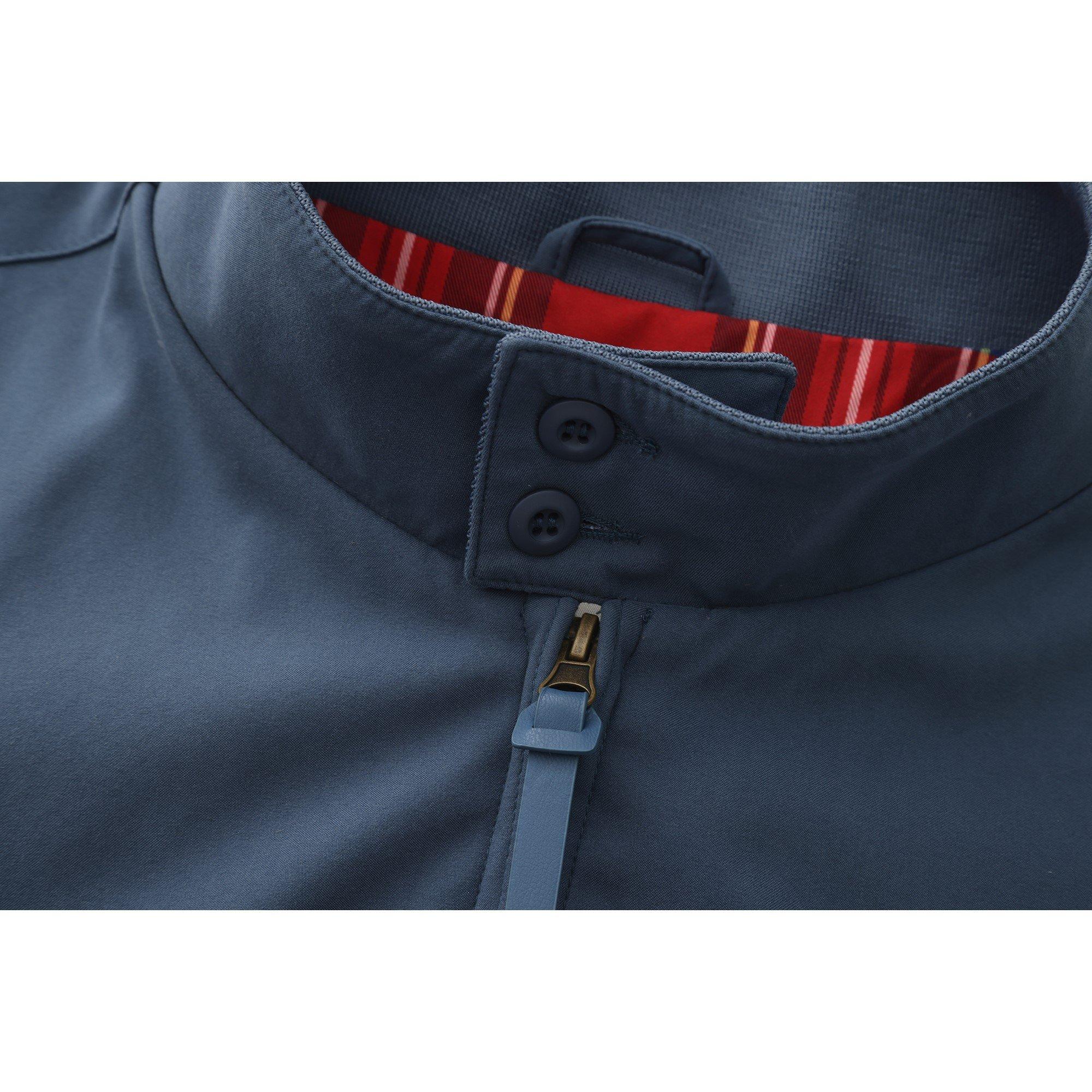 Blue - SoulCal - Soul Ribbed Zip Harrington Jacket - 5