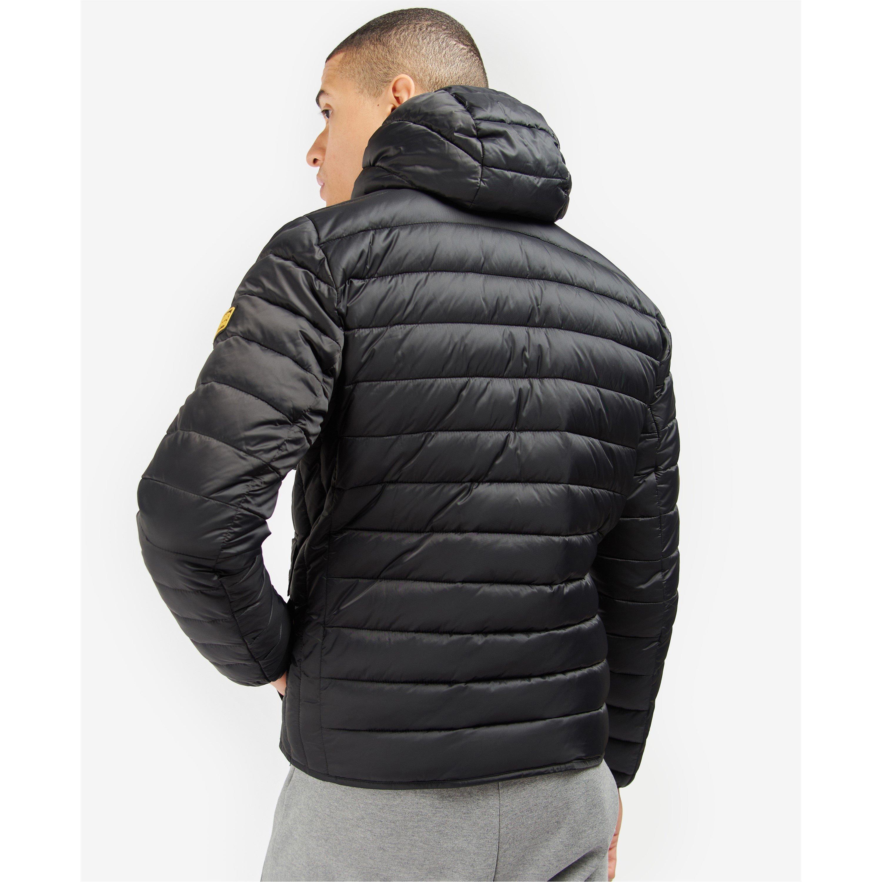 Barbour International Racer Ouston Hooded Quilted Jacket Short Puffer Jackets Cruise Fashion