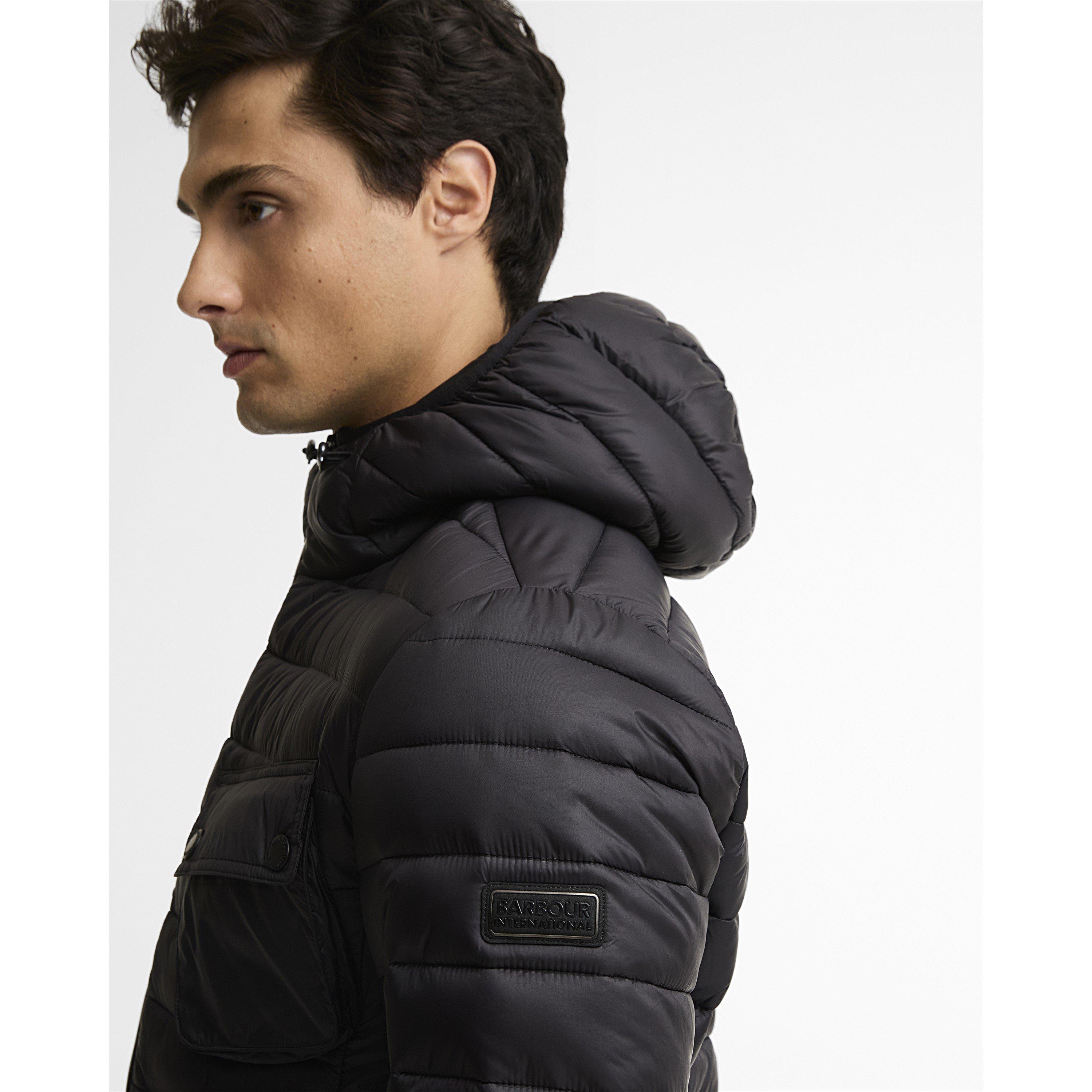 Black BK11 - Barbour International - Mens Ouston Puffer Jacket - 9