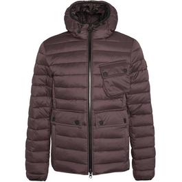 Barbour International Racer Ouston Hooded Quilted Jacket