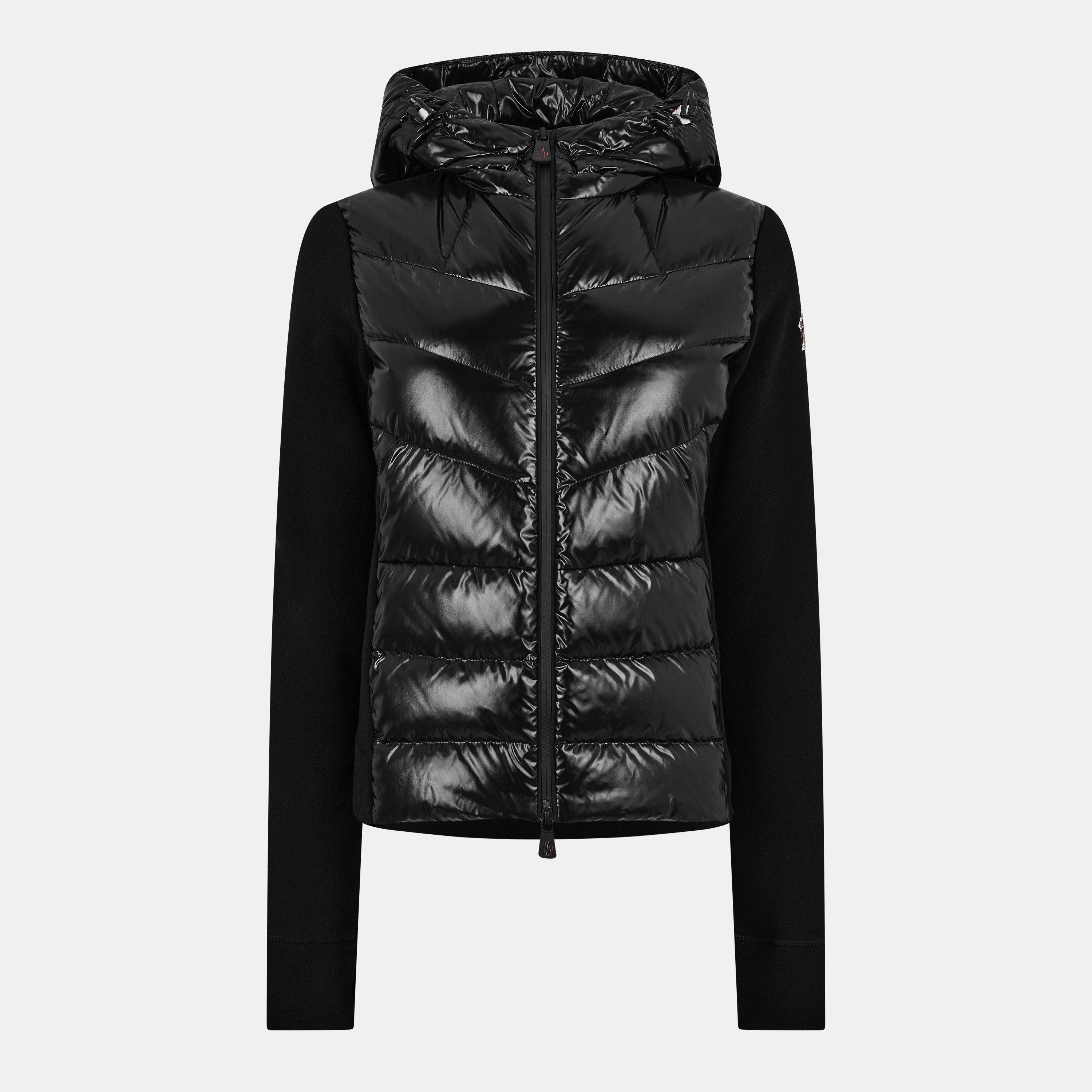 Moncler Grenoble Women's MonclerG Hooded Hybrid Jacket - Black 999 - Size 14 (L)