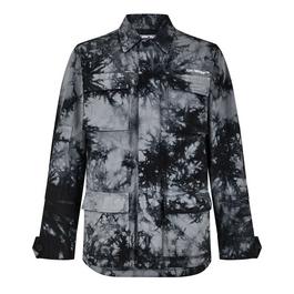 Off White Tie Dye Back Logo Overshirt