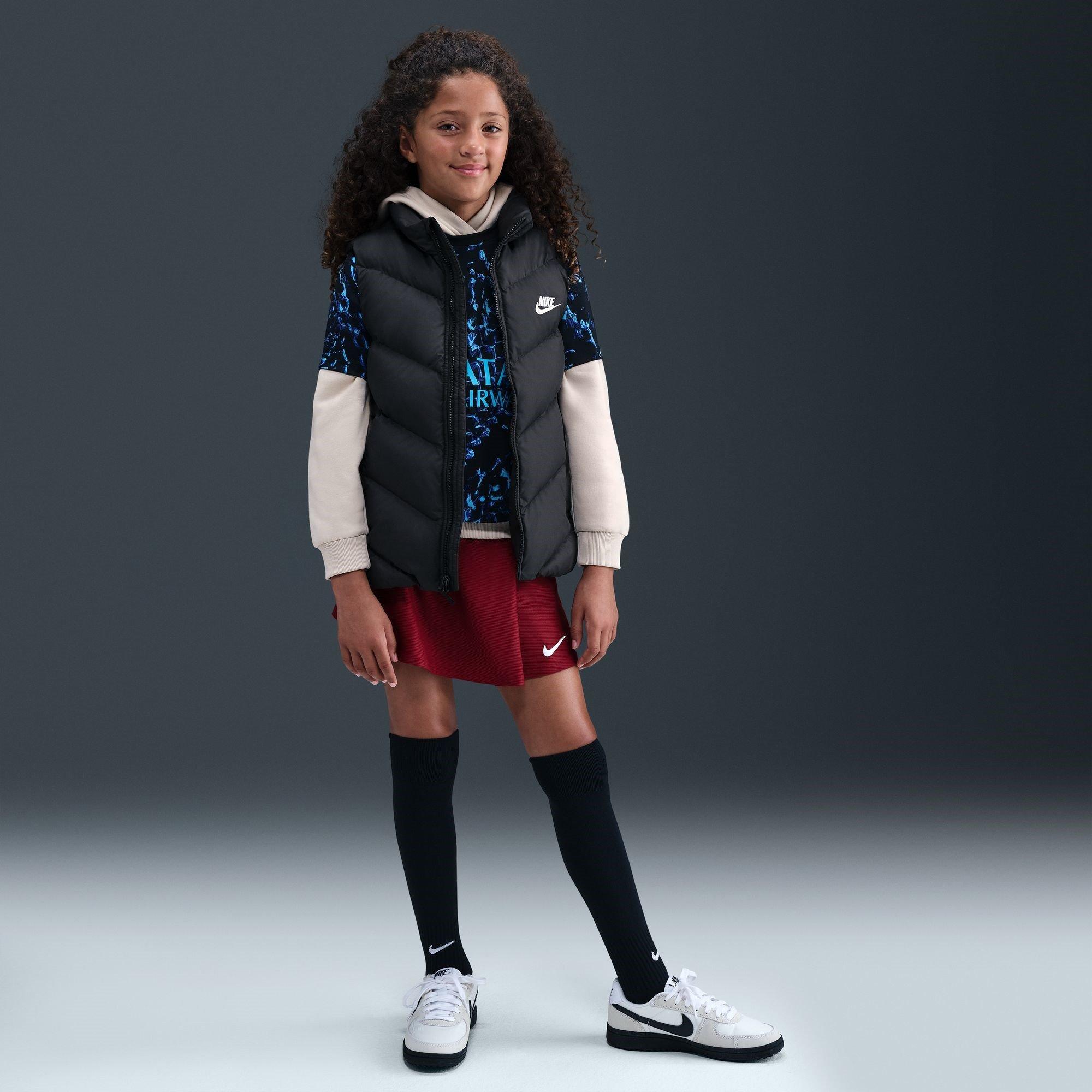 Black - Nike - Loose-Fit Puffer Vest Juniors - 13