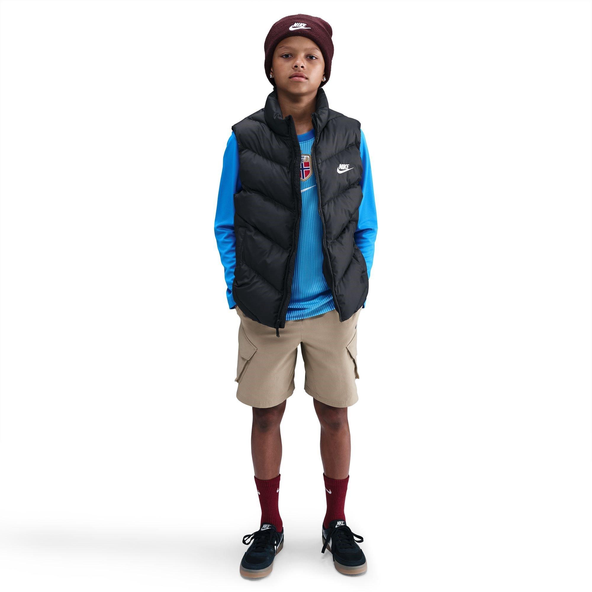 Black - Nike - Loose-Fit Puffer Vest Juniors - 3